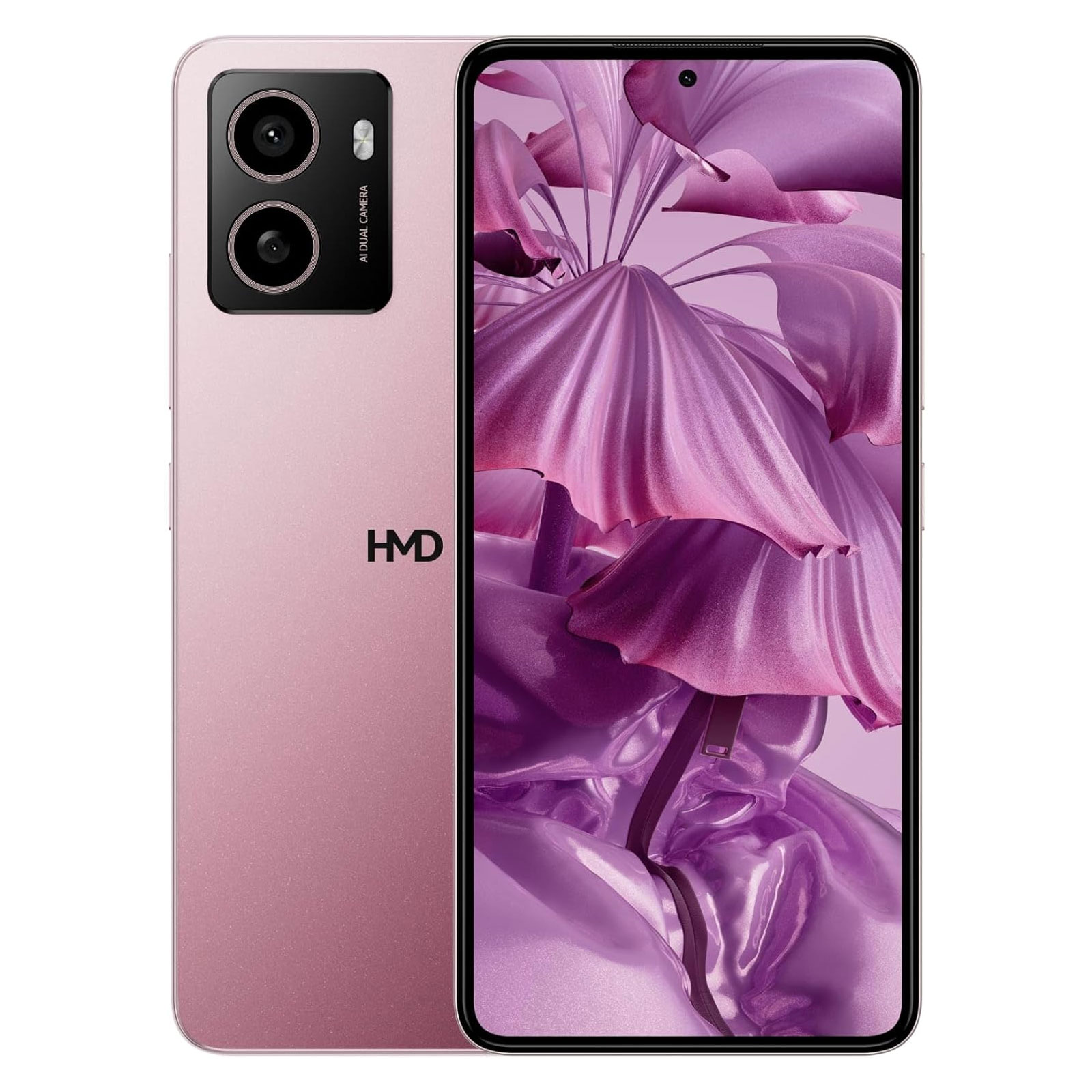 HMD Pulse 64GB Tundra Rosé Smartphone (6,56 Zoll, 13 MP, 5.000-mAh, Octa-Core, Fingerabdrucksensor, rosa)