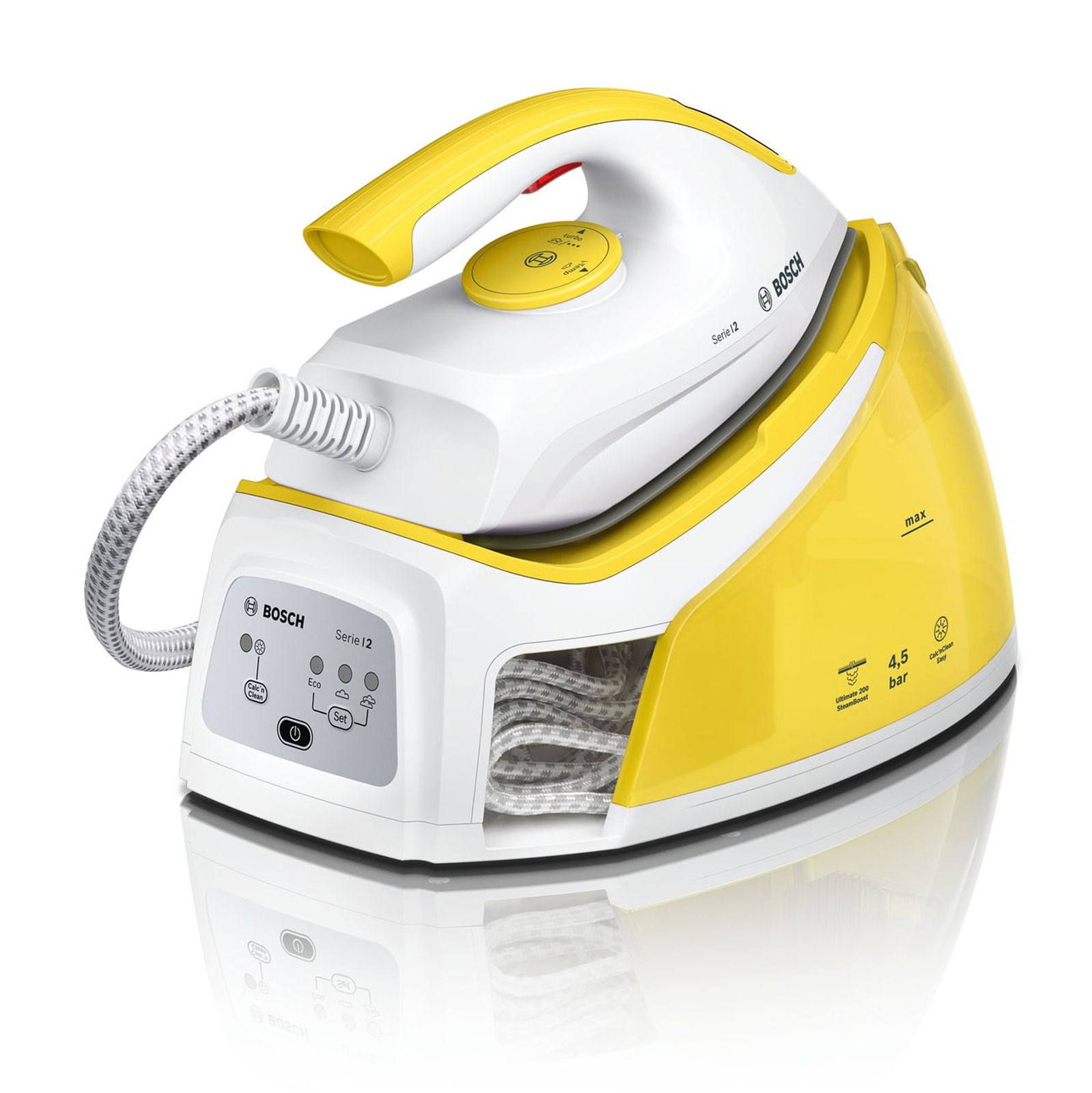 Bosch TDS2120 Dampfstation Palladium weiß/gelb