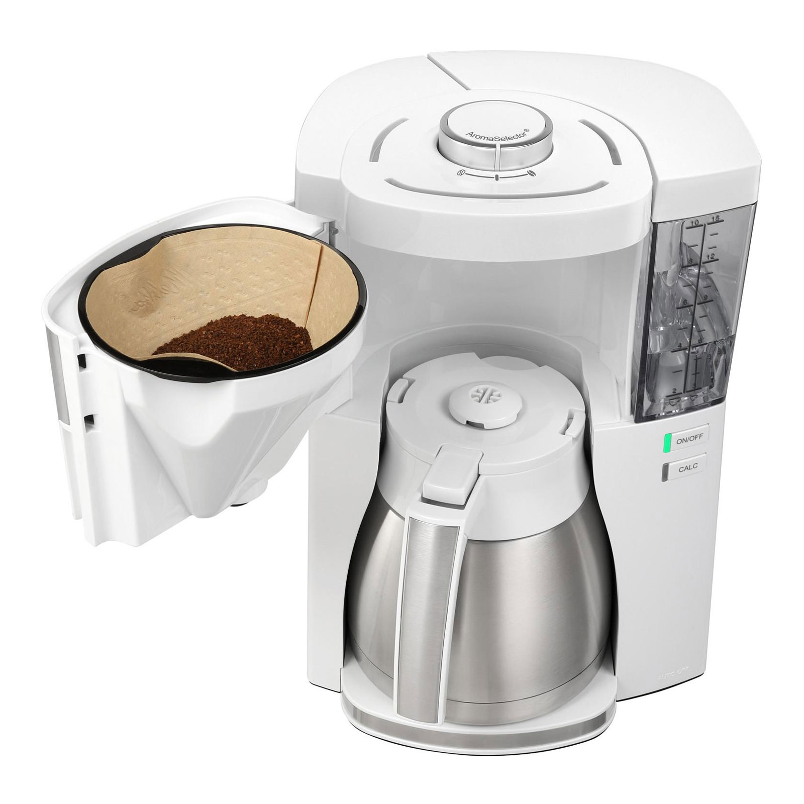 MELITTA 1025-15 Look V Therm Perfection Kaffeeautomat weiß-Edelstahl