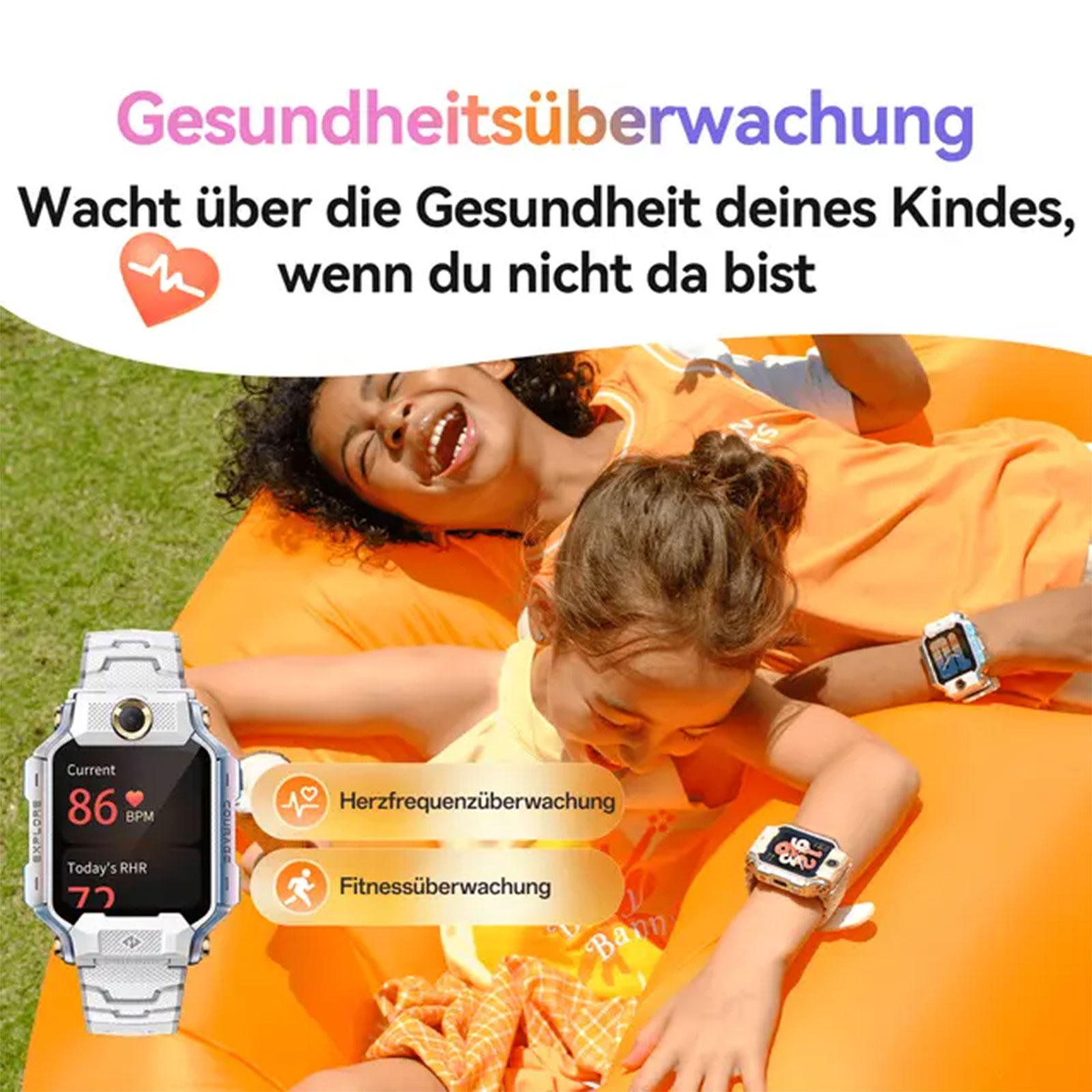 imoo Watch Phone X10 Silber Smartwatch