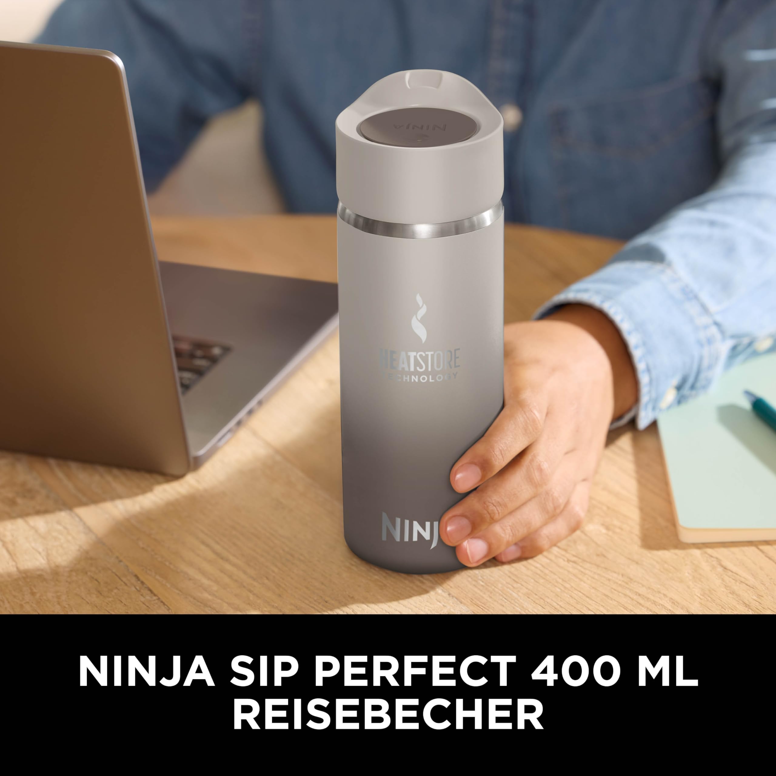 Ninja 400 ml Sip Perfect Trinkflasche für Heißgetränke