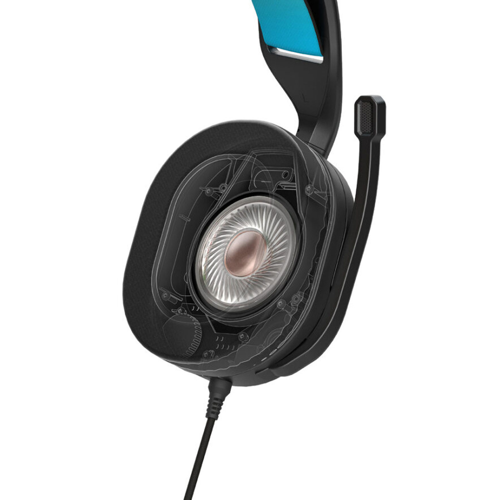 JLab Gaming Nightfall Wired Headset On Ear - Schwarz