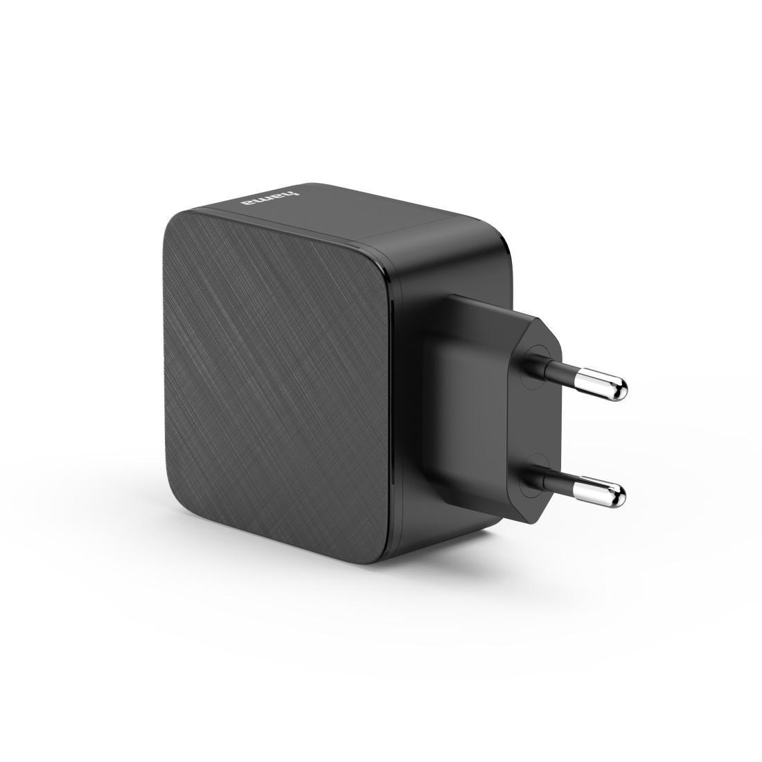 HAMA Schnellladegerät, 2x USB-C PD, 1x USB-A QC, 65 W, Schwarz (00201965)