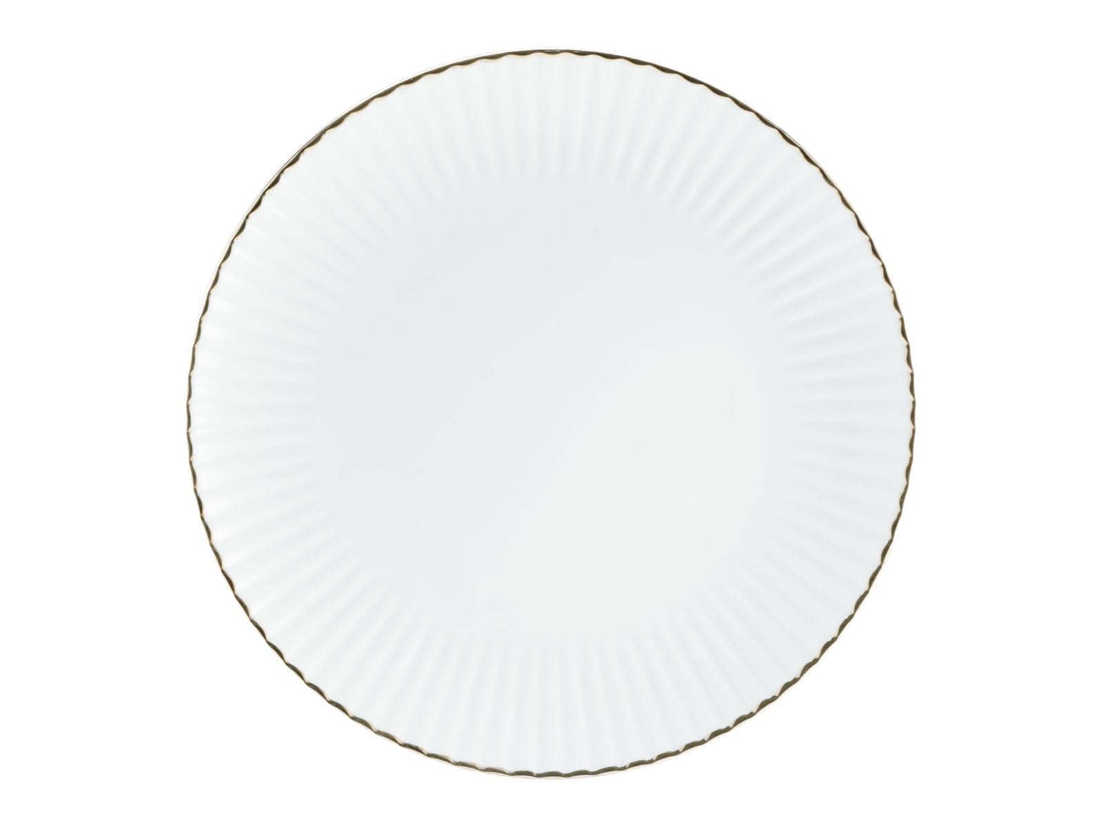 CreaTable, 20752, Serie Allegra Goldband, 12-teiliges Geschirrset für 6 Personen