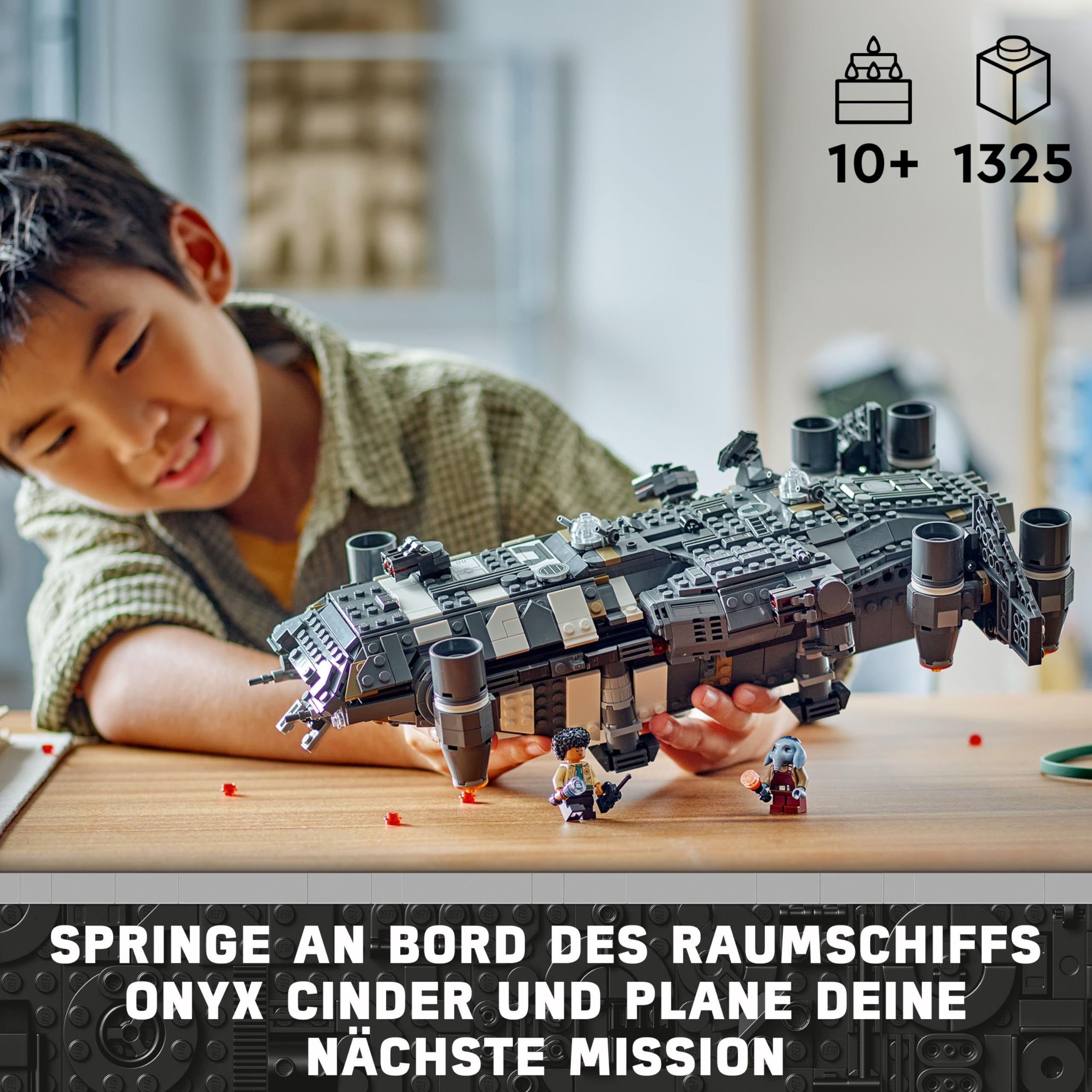 LEGO Star Wars: Skeleton Crew Die Onyx Cinder, Spielzeug-Sternenschiff