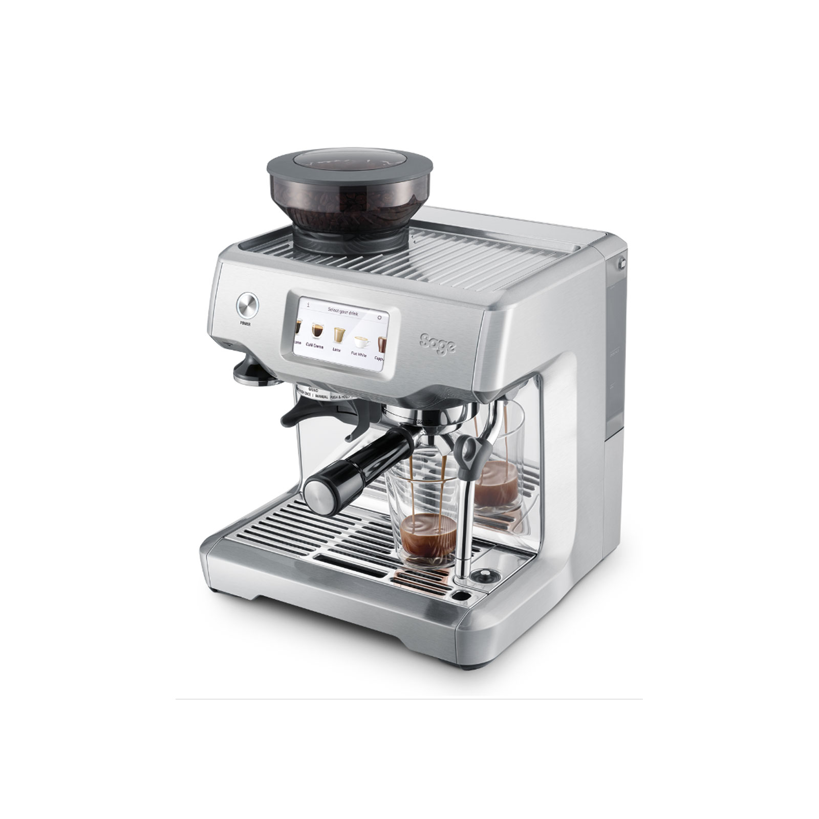 Sage SES880BSS the Barista Touch Siebträger-Espressomaschine