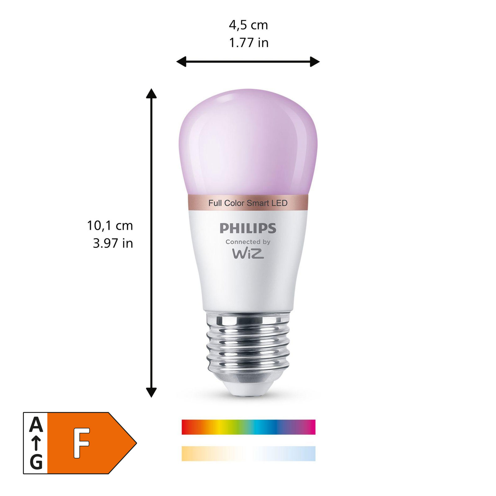 PHILIPS Smarte LED Lampe P45 E27 LED Lampe