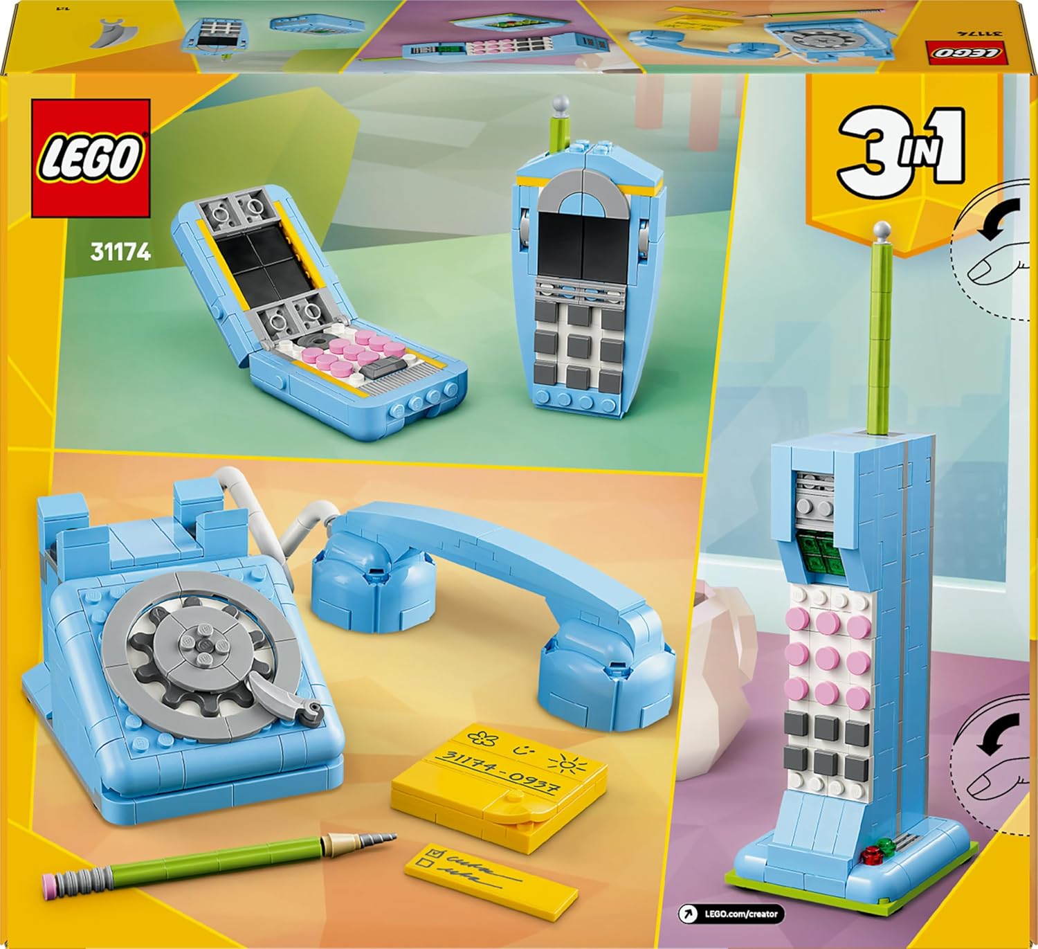 LEGO Creator 3-in-1 Retro-Telefon 31174