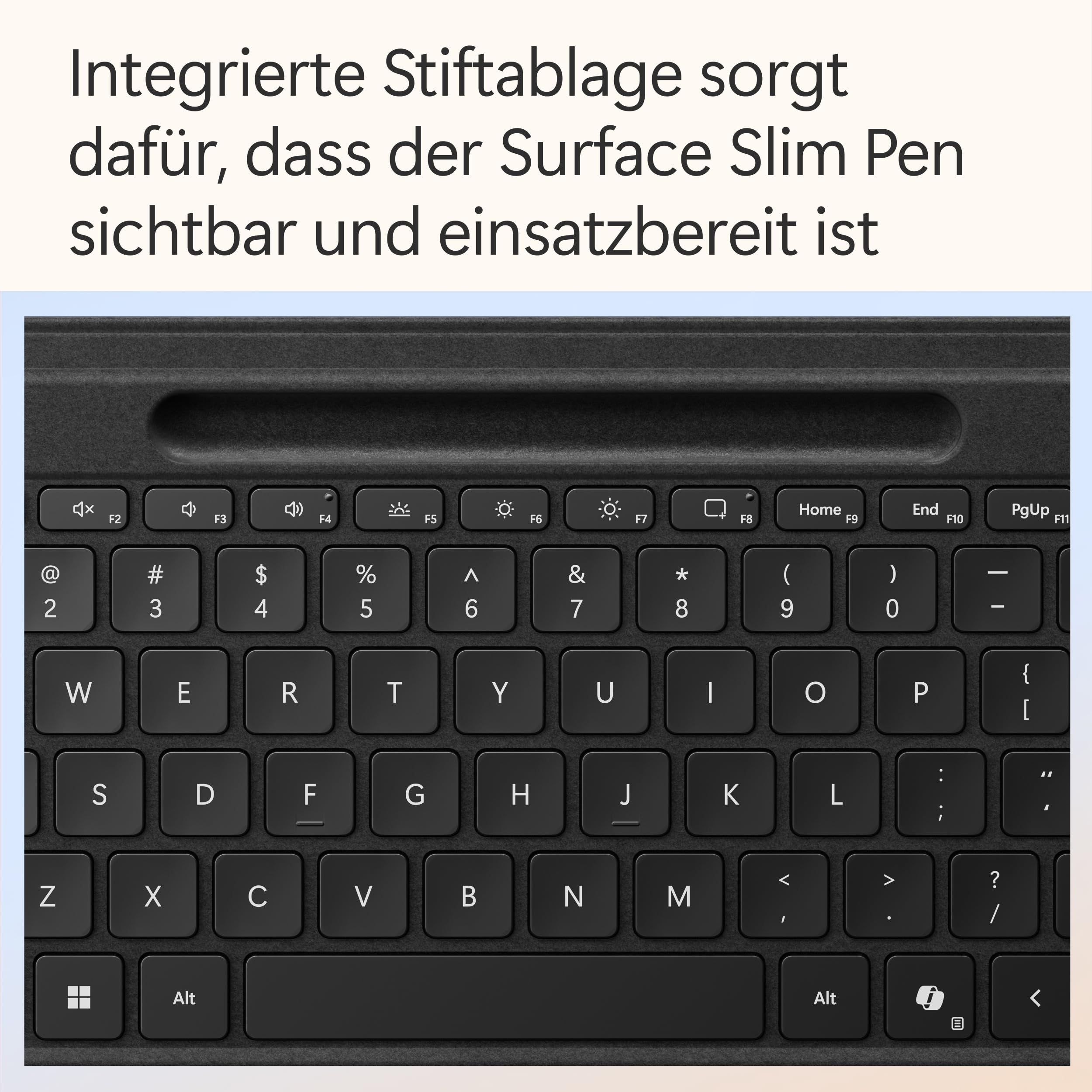 Microsoft Surface Pro Flex Keyboard | 2-in-1 Alcantara® Keyboard