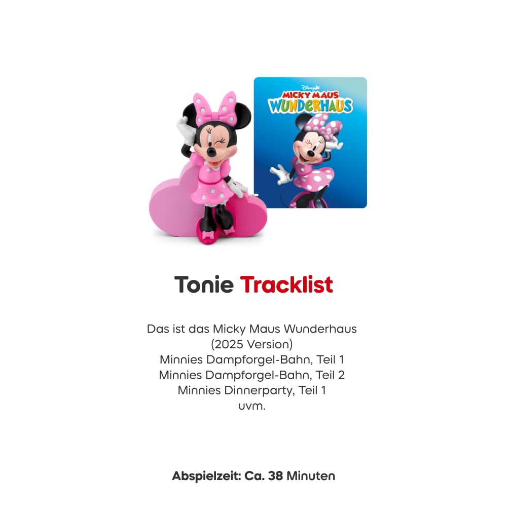Tonies Hörfigur für Toniebox, Disney Jr. Micky Maus Wunderhaus (Minnie)
