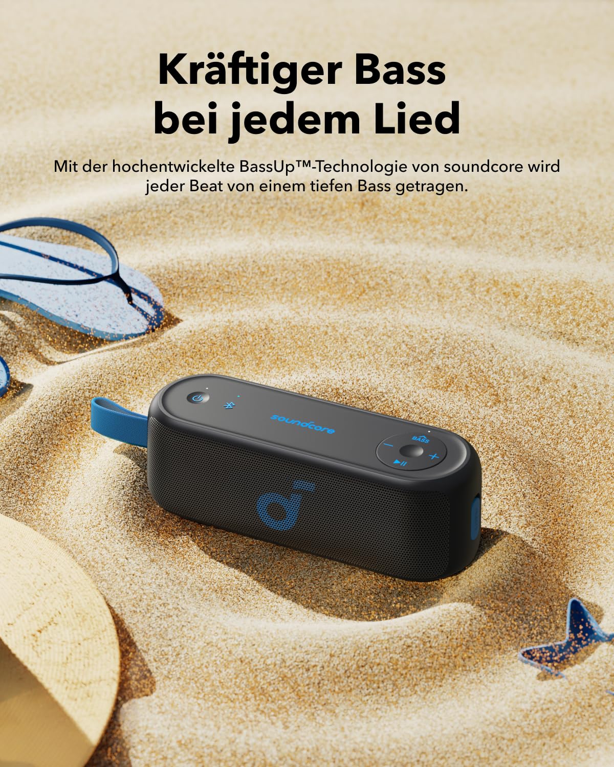 soundcore Select 3, 16W Stereoklang, BassUpTM-Technologie