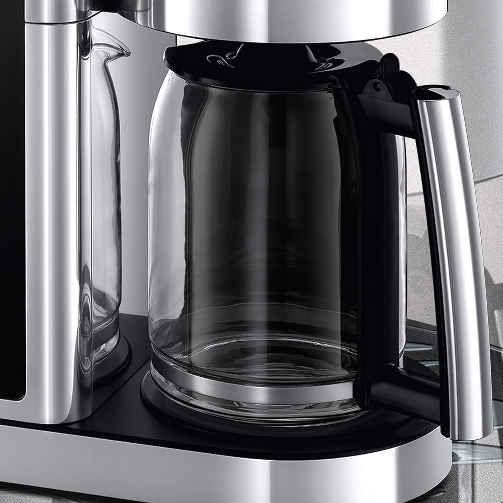 Russell Hobbs 23370-56 Elegance Glas-Kaffeemaschine Edelstahl / schwarz
