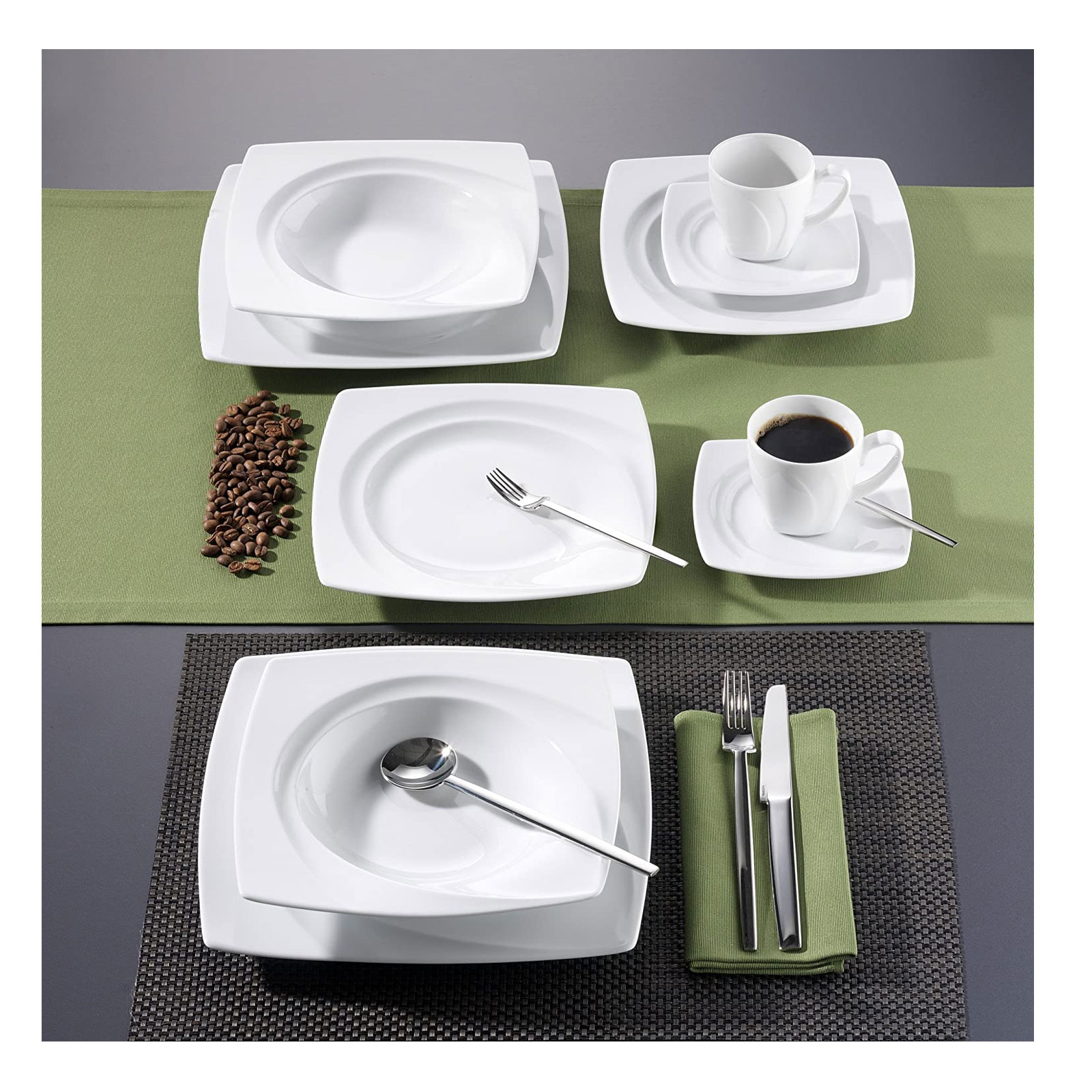 "CreaTable, 13165, Serie Celebration weiss,  Kaffeebecher 6 tlg"