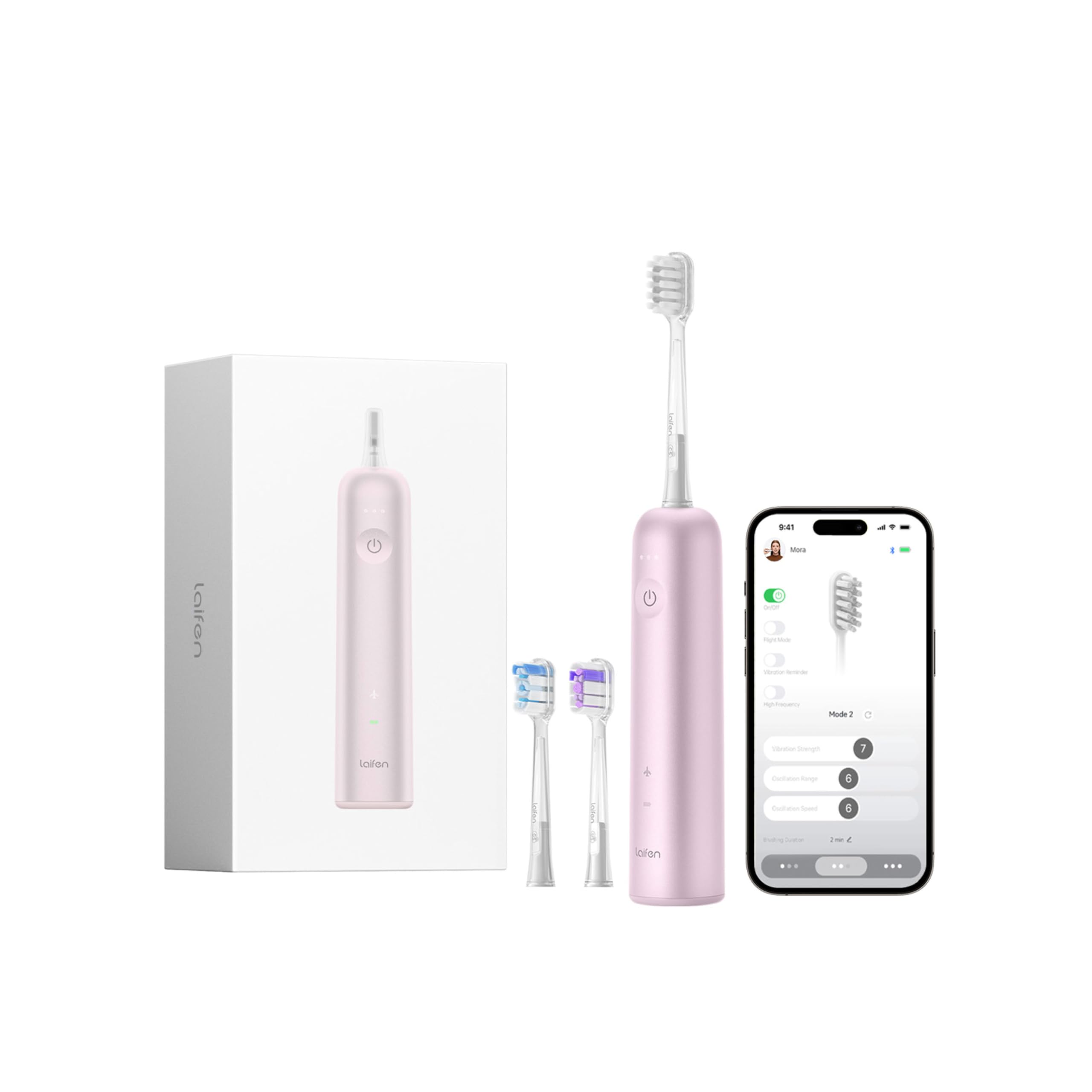 Laifen Wave Alu Elektrische Zahnbürste Rosa