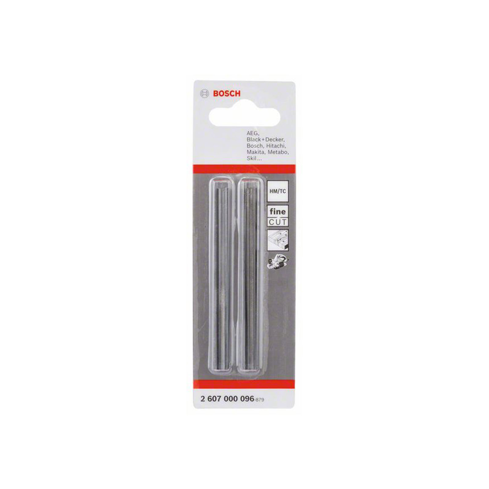 Bosch Professional Hobelmesser, 82 mm, gerade, Carbide, 40, 2 Stk.