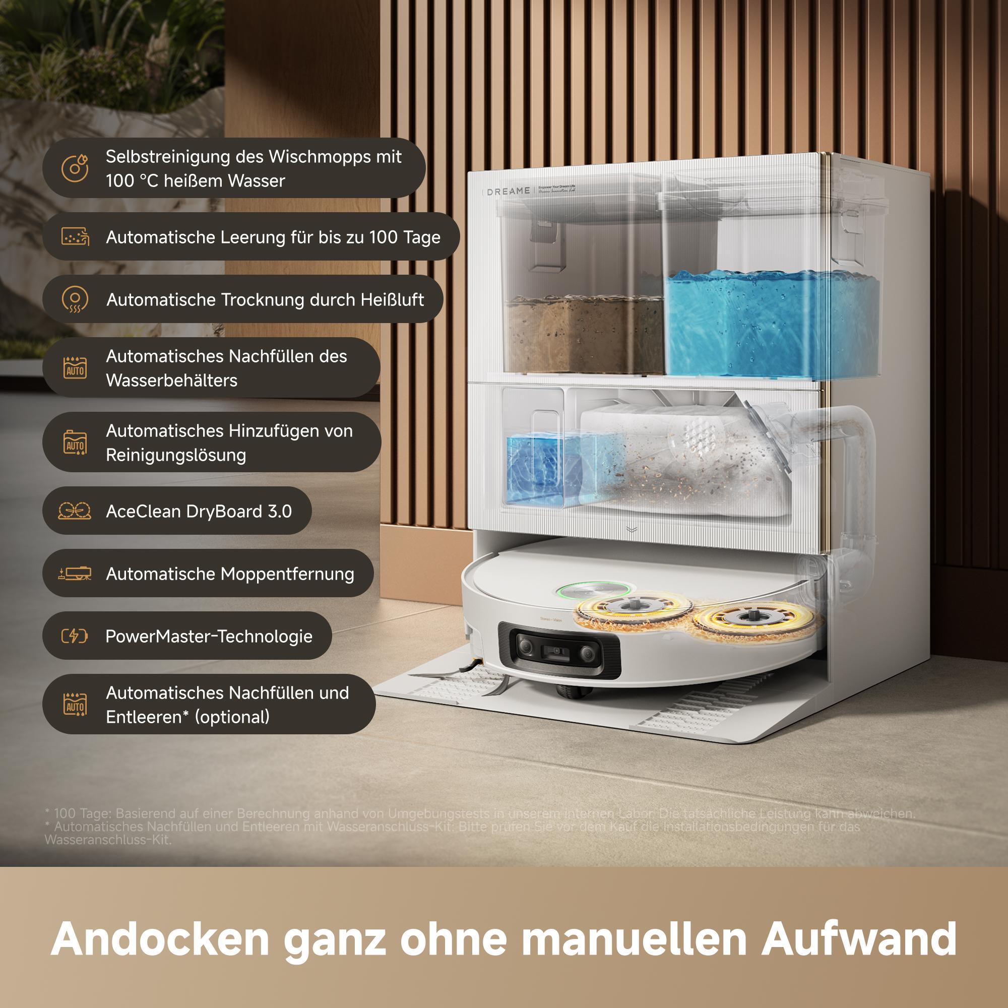 dreame X60 Pro Ultra Complete White Saugroboter mit Wischfunktion