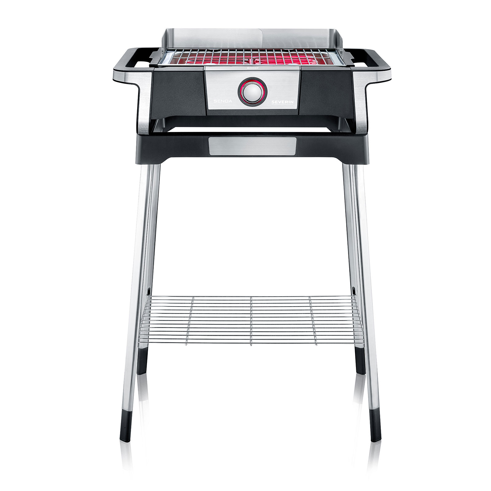 Severin PG 8117 Senoa Boost S Standgrill schwarz / silber Severin PG 8117 Senoa Boost S Standgrill schwarz / silber