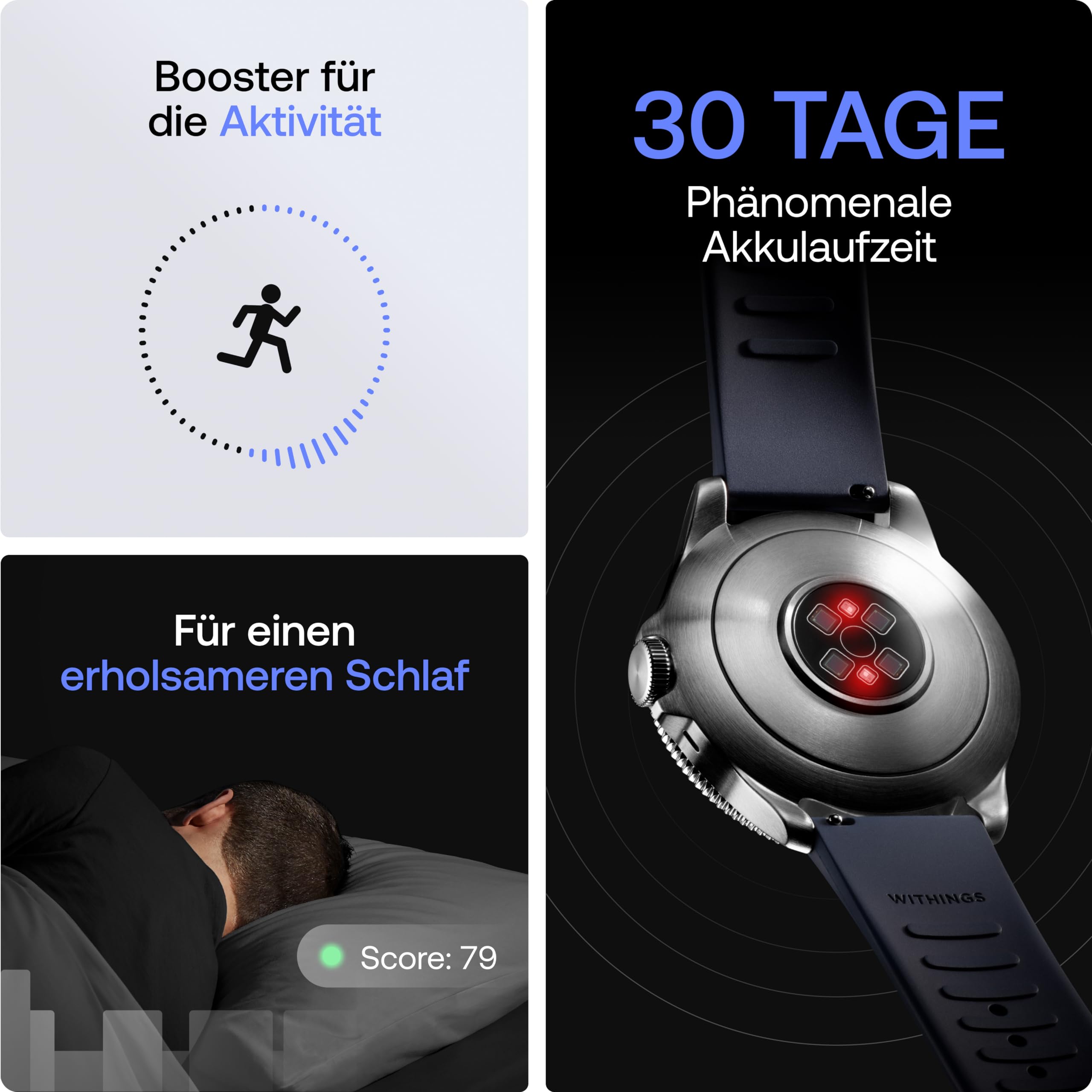 Withings ScanWatch Nova, Hybrid Smartwatch Herzgesundheit für M&F - EKG, SPO2