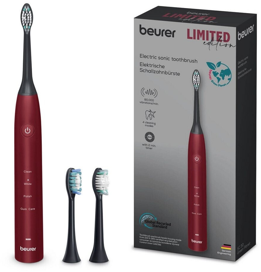 BEURER SC 30 Limited Edition Schallzahnbürste Cherry Red