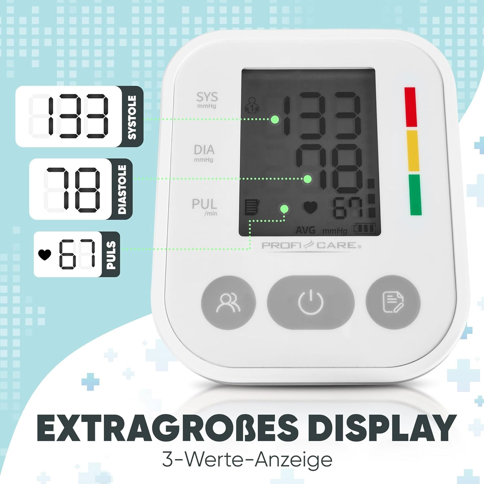 PROFI CARE PC-BMG 3121 Oberarm-Blutdruckmessgerät PROFI CARE PC-BMG 3121 Oberarm-Blutdruckmessgerät