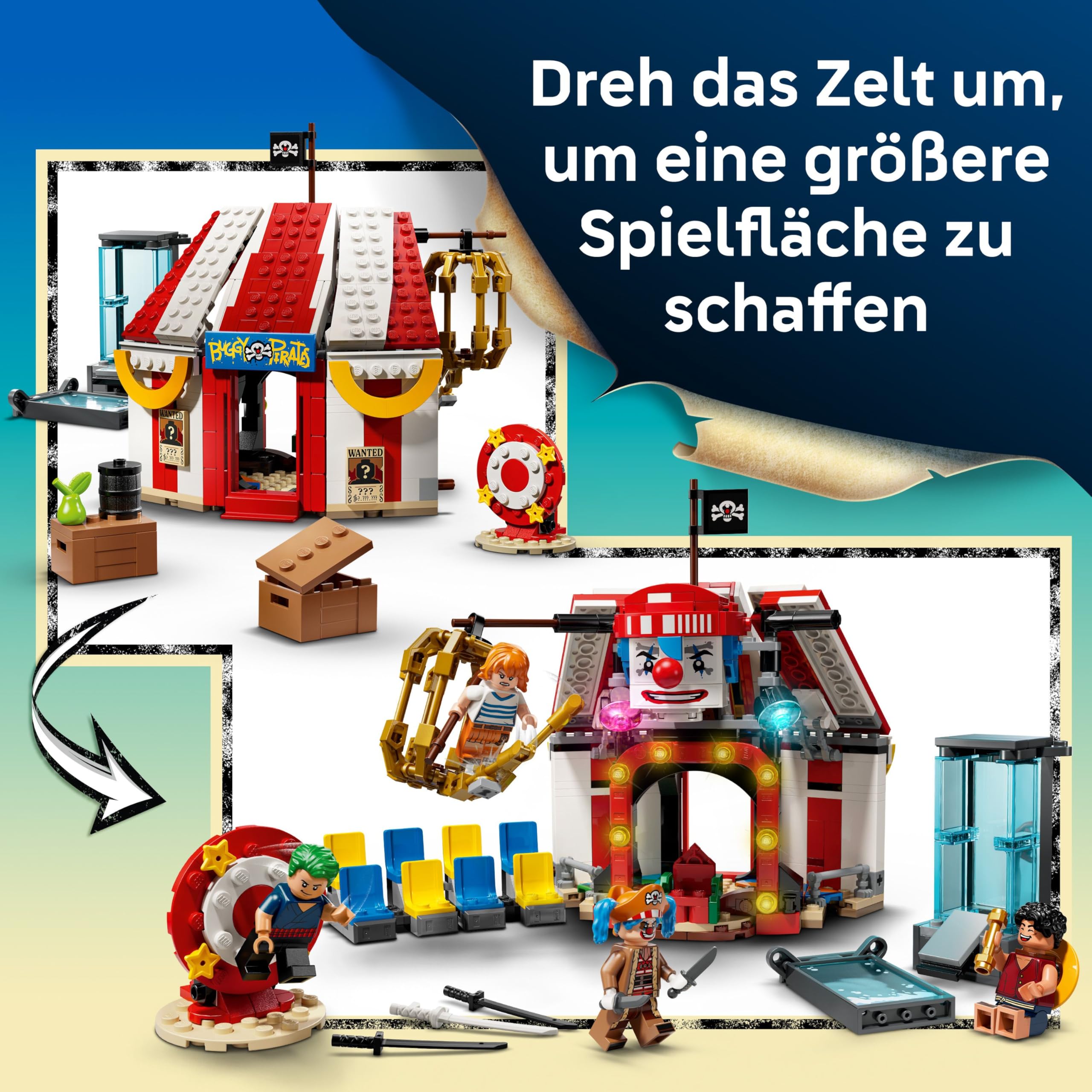 LEGO ONE Piece Zirkuszelt von Buggy dem Clown 75637