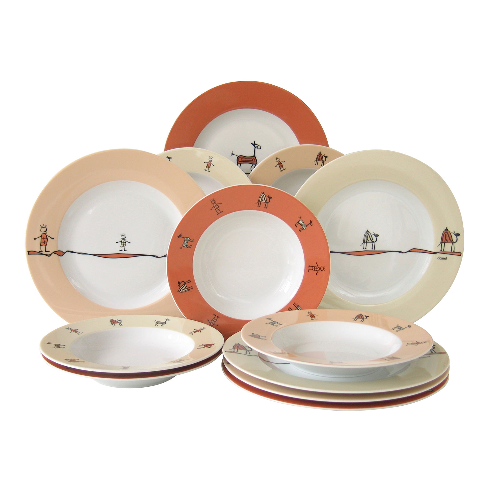 CreaTable, 10815, Serie Nature,Tafelservice 12 tlg