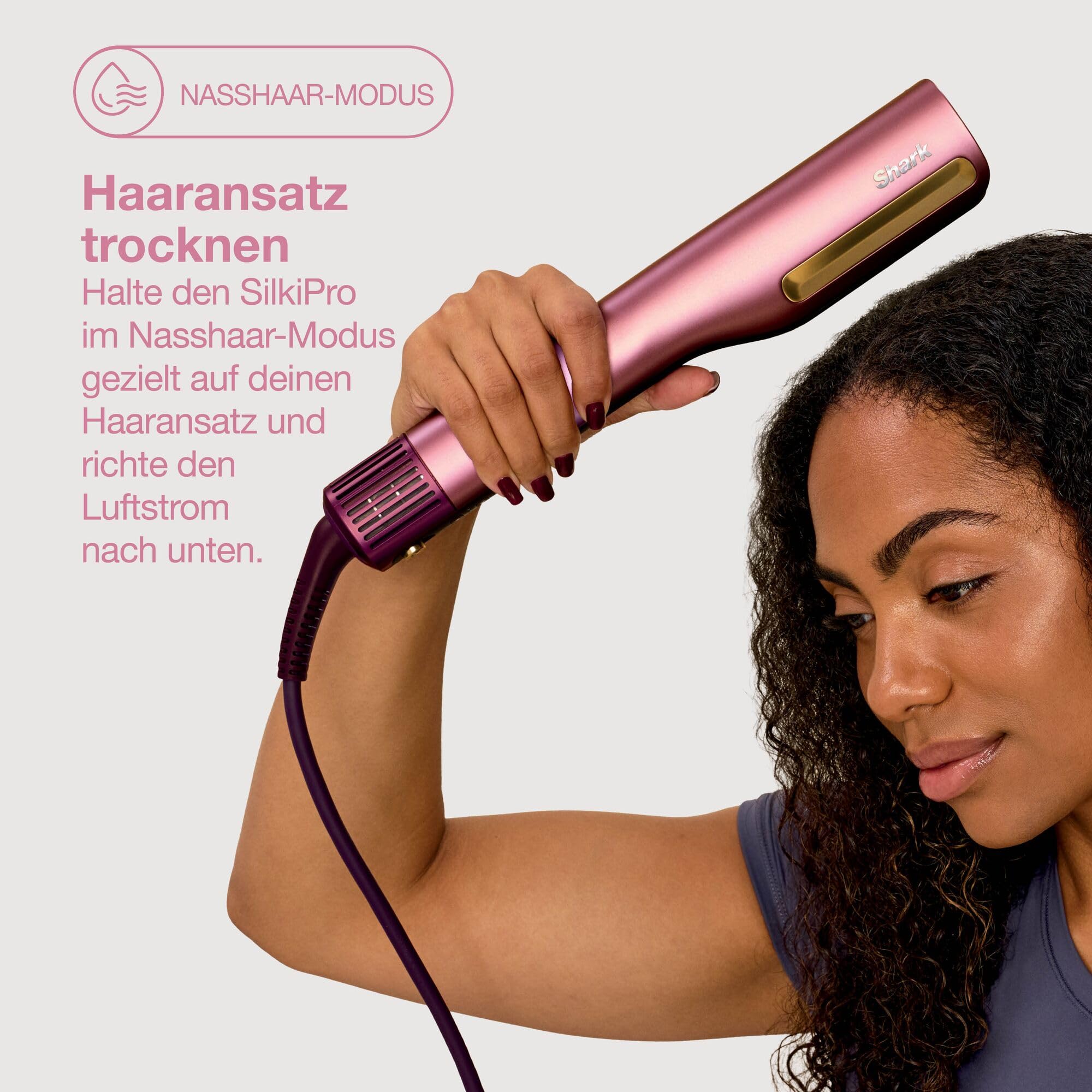Shark SilkiPro Straight Glätteisen + Haartrockner in einem mit Aufbewahrungsbox