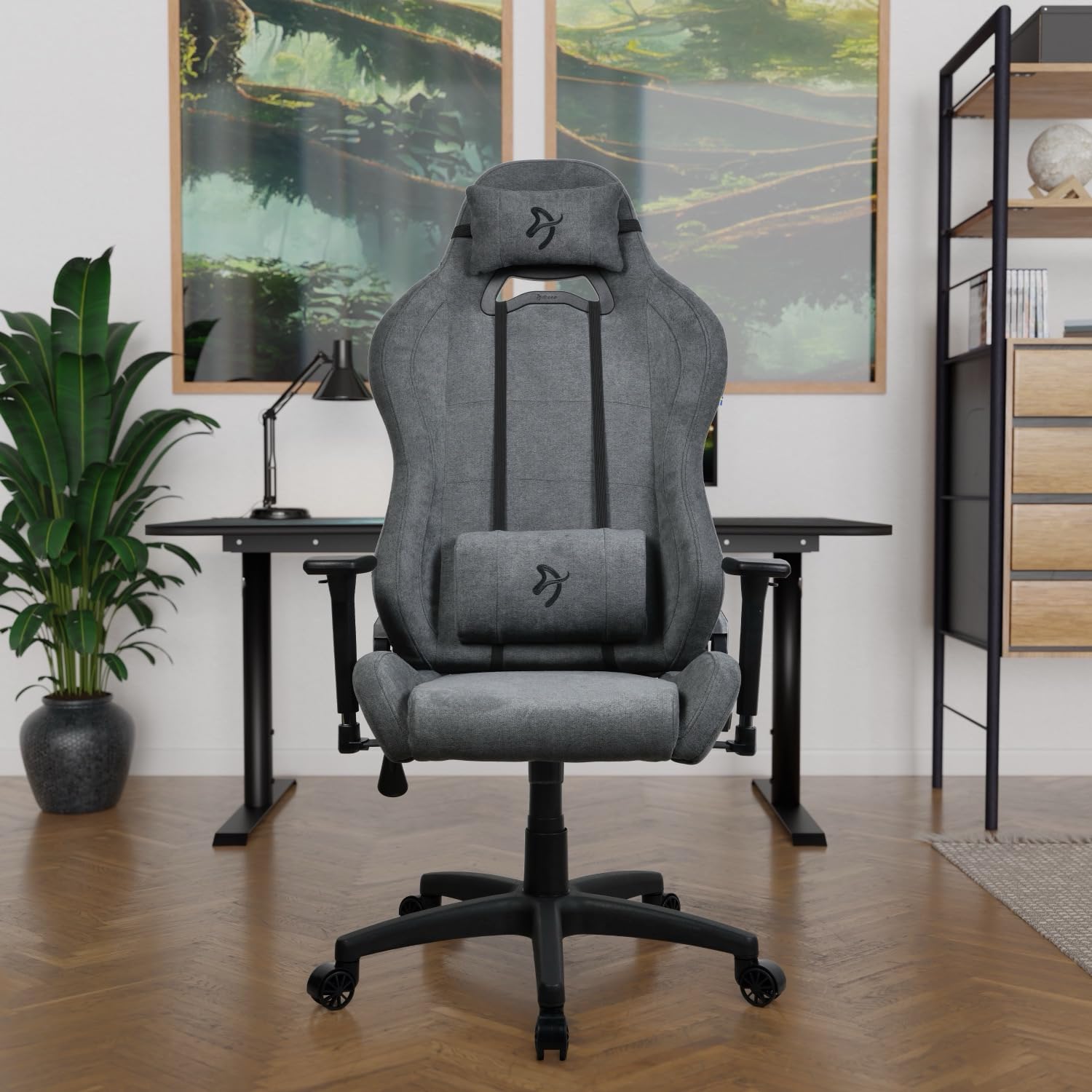 Arozzi Torretta Soft Fabric Gaming-Stuhl, Ash