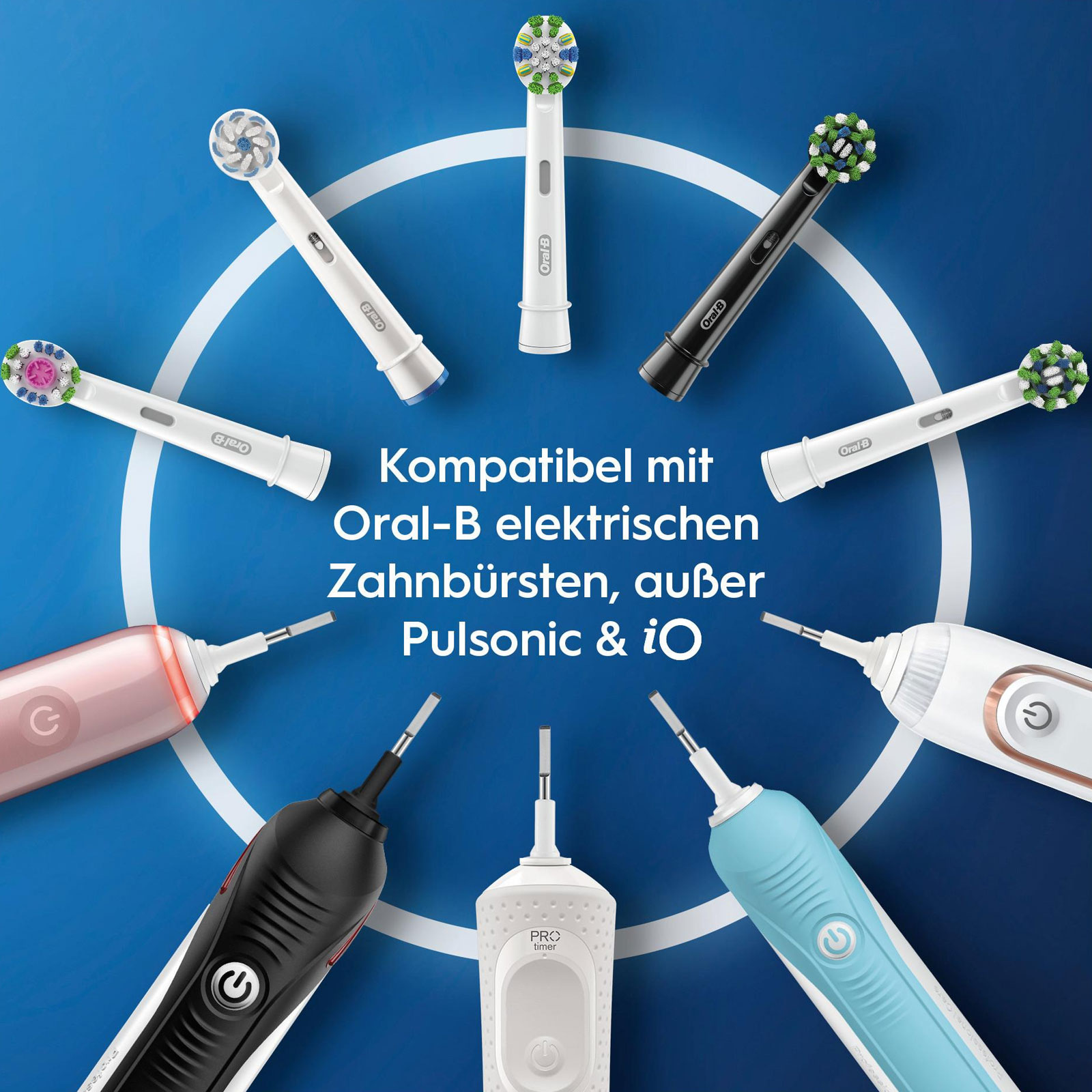 Oral-B Aufsteckbürsten CrossAction Black Edition 3er