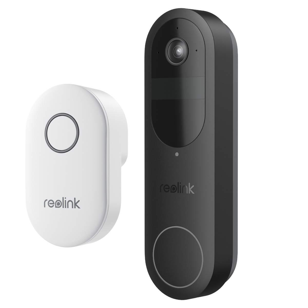 Reolink D340B Video Doorbell + Reolink Chime + 64GB MicroSD Türklingel + Kamera
