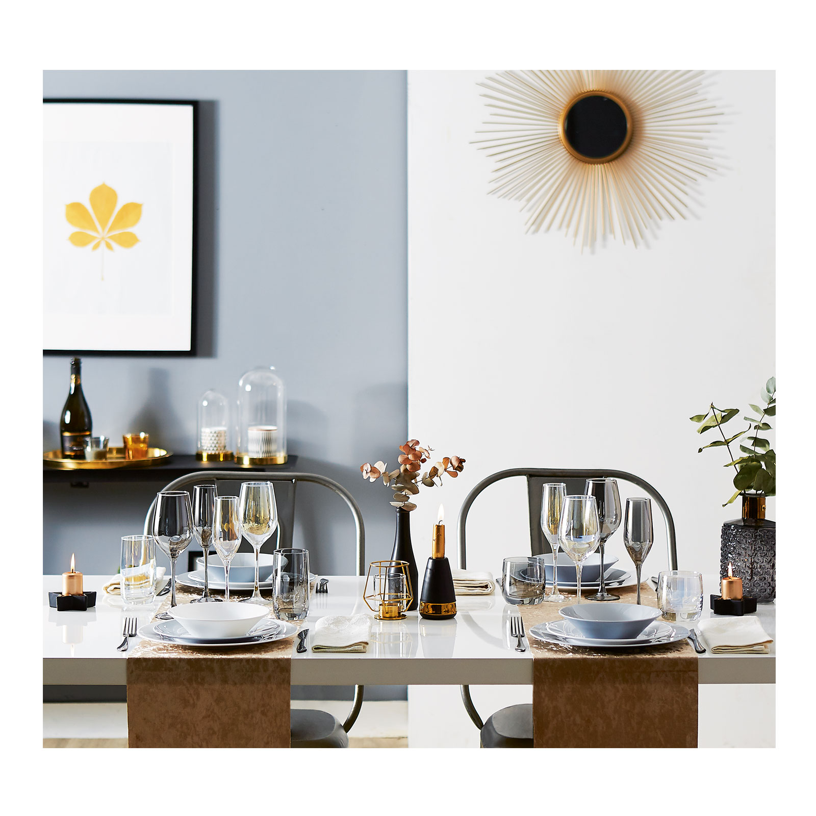 Creatable, 21346, Serie SHINY Gold, Longdrinkgläser 4 teilig, Glas