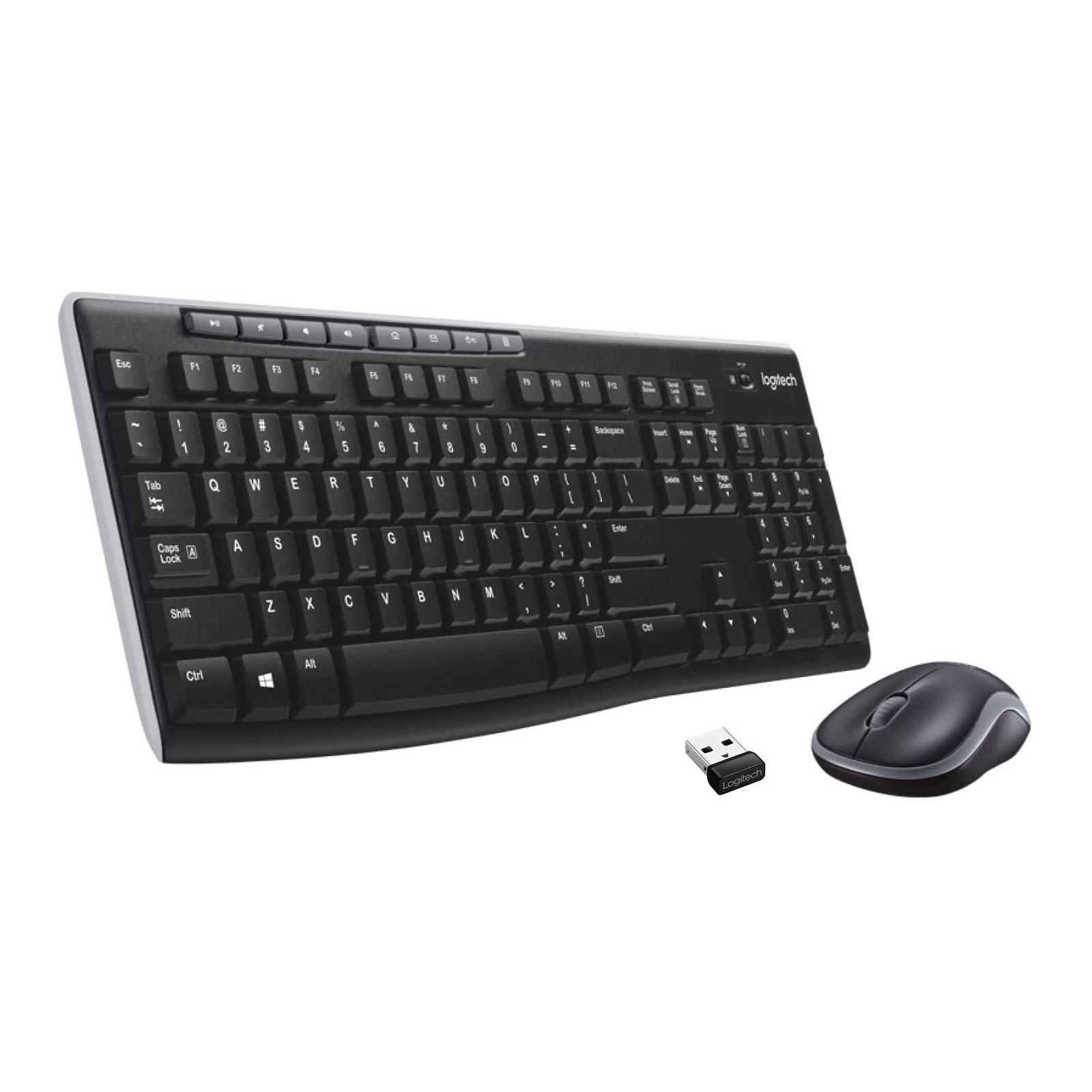 Logitech MK270 Kabelloses Set mit Tastatur und Maus für Windows