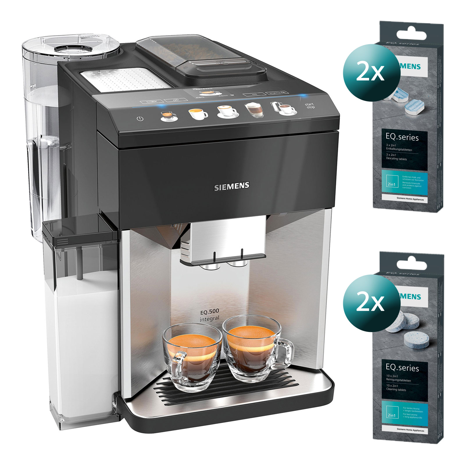 Siemens EQ.500 integral TQ507D03 Kaffeevollautomat inkl. Reinigungsset