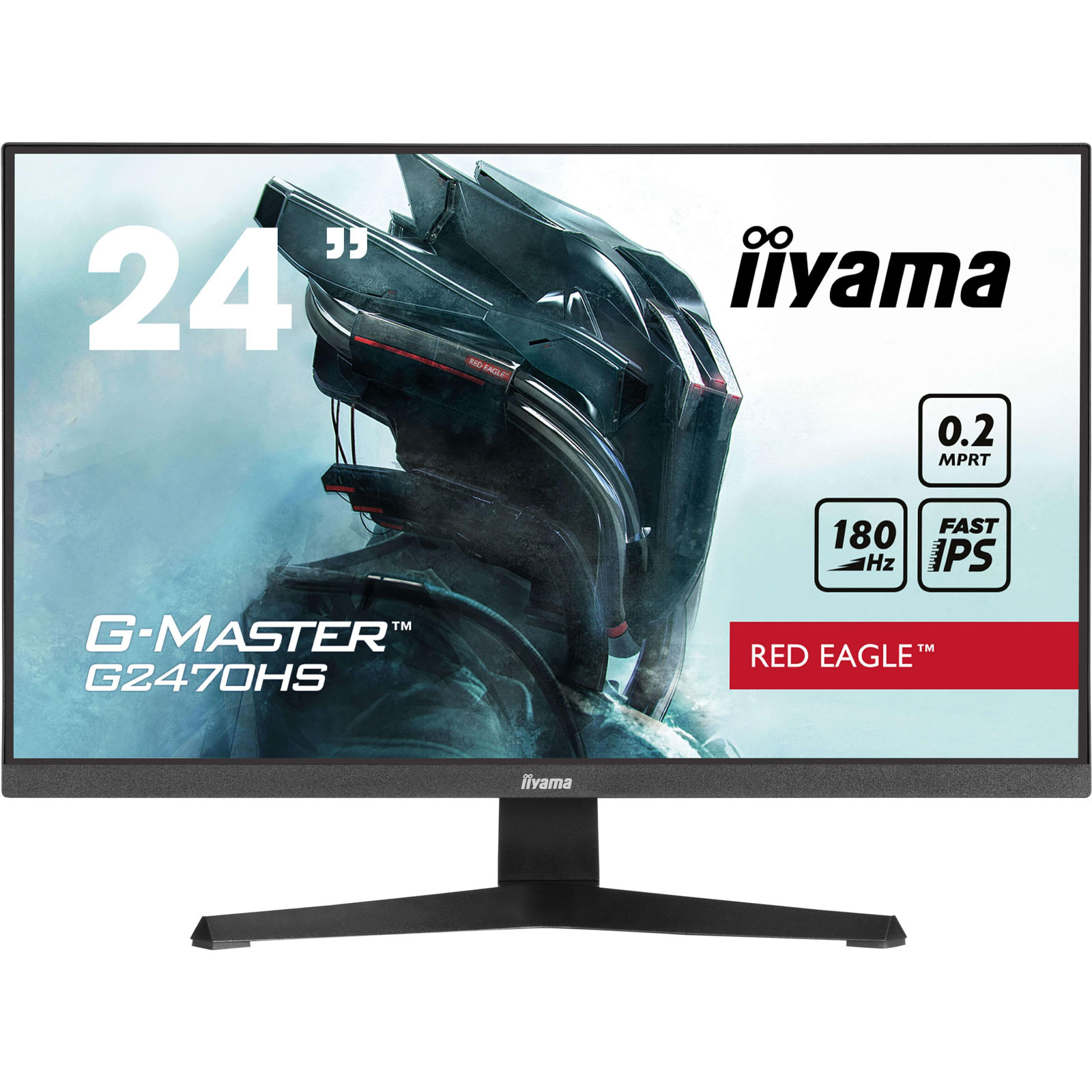 iiyama G-Master G2470HS-B1, Schwarz, 23,8 Zoll, Full HD, IPS, 180 Hz, 0,2 ms