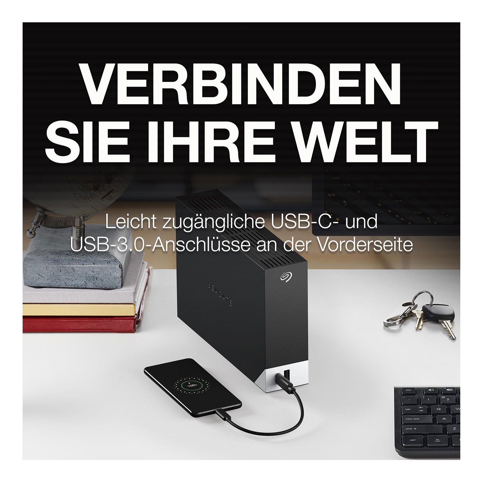 Seagate OneTouch Desktop Hub 4 TB Externe HDD-Festplatte