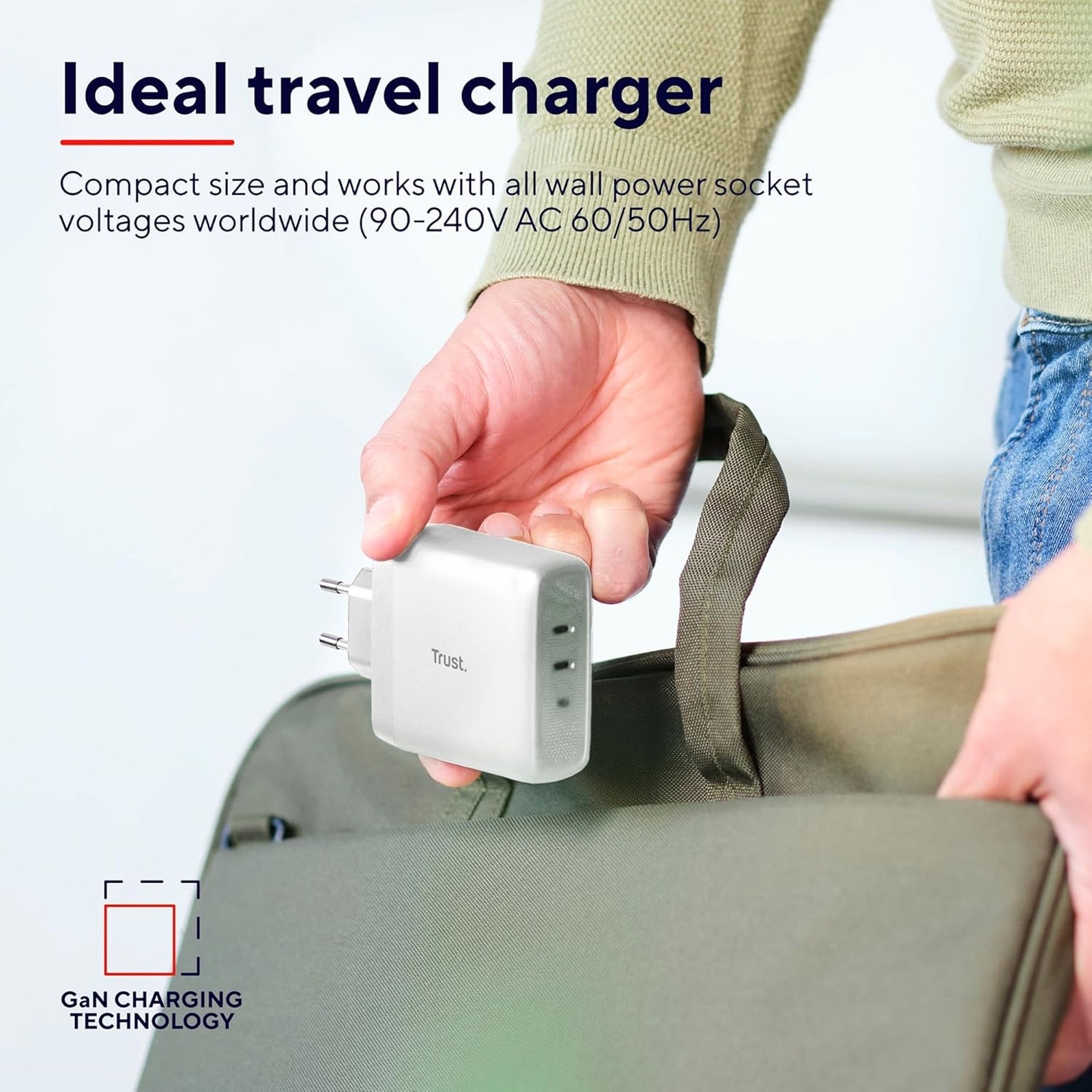 TRU MAXO 65W 2P USB-C CHARGER