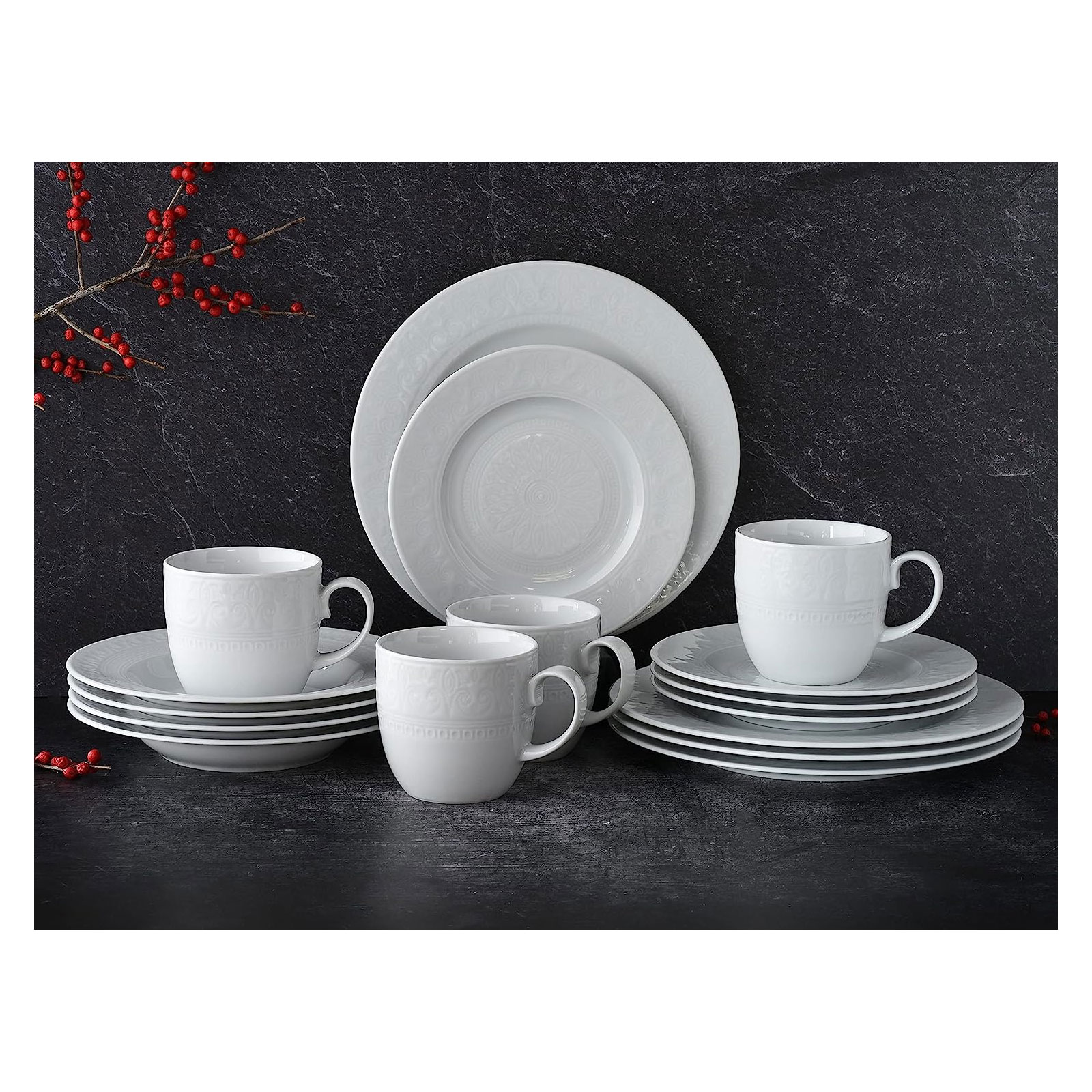CreaTable Kombiservice Classico, weiß  Set, 16-teilig