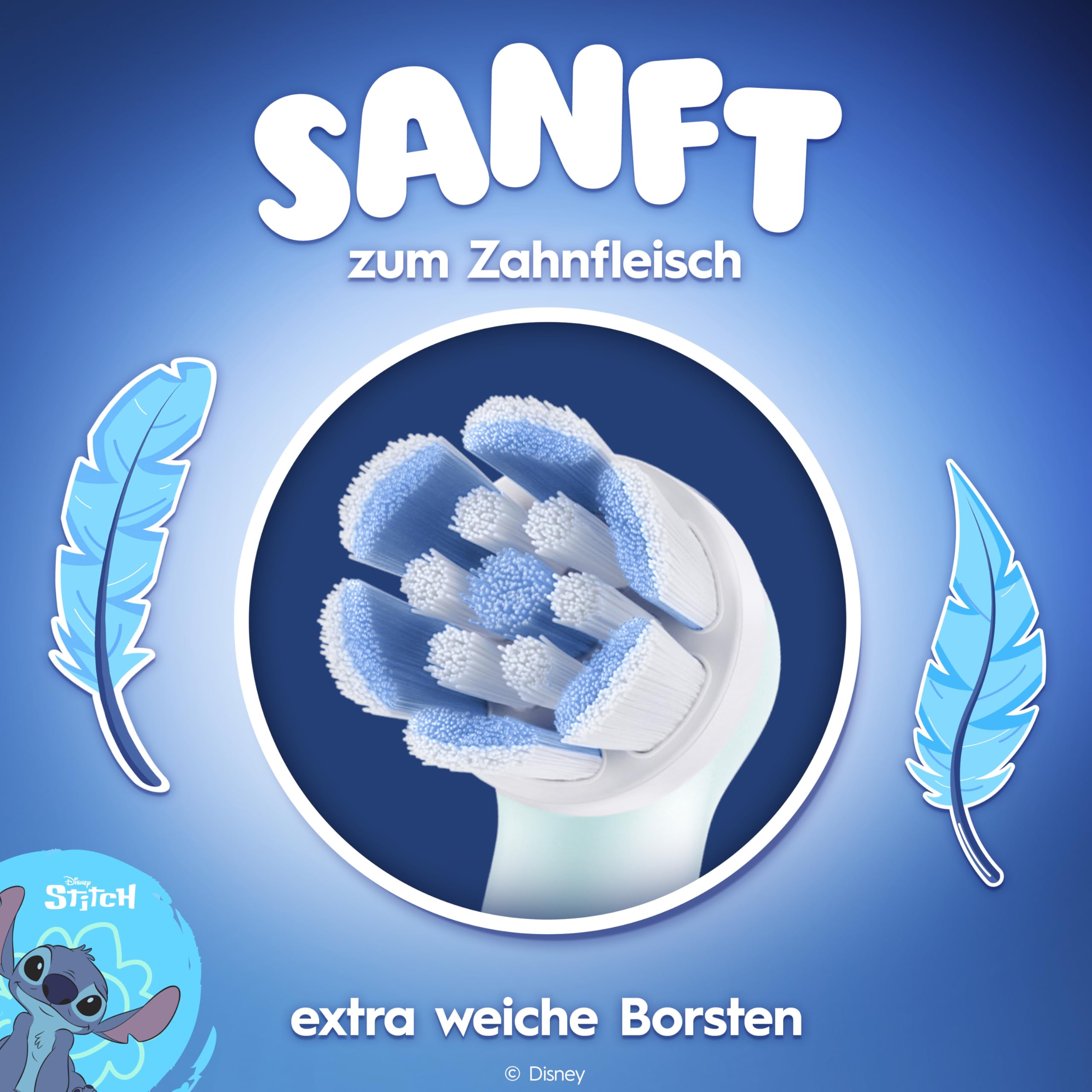 Oral-B iO Kids 6+ Disney Stitch 4 Stück Aufsteckbürste Ersatzbürste
