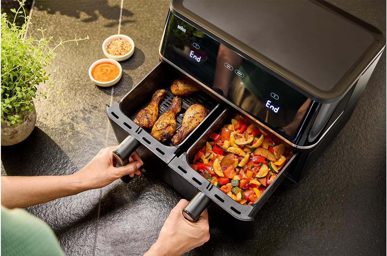 Braun TwinCook 5 TD5030IBK, Heißluftfritteuse Braun TwinCook 5 TD5030IBK, Heißluftfritteuse
