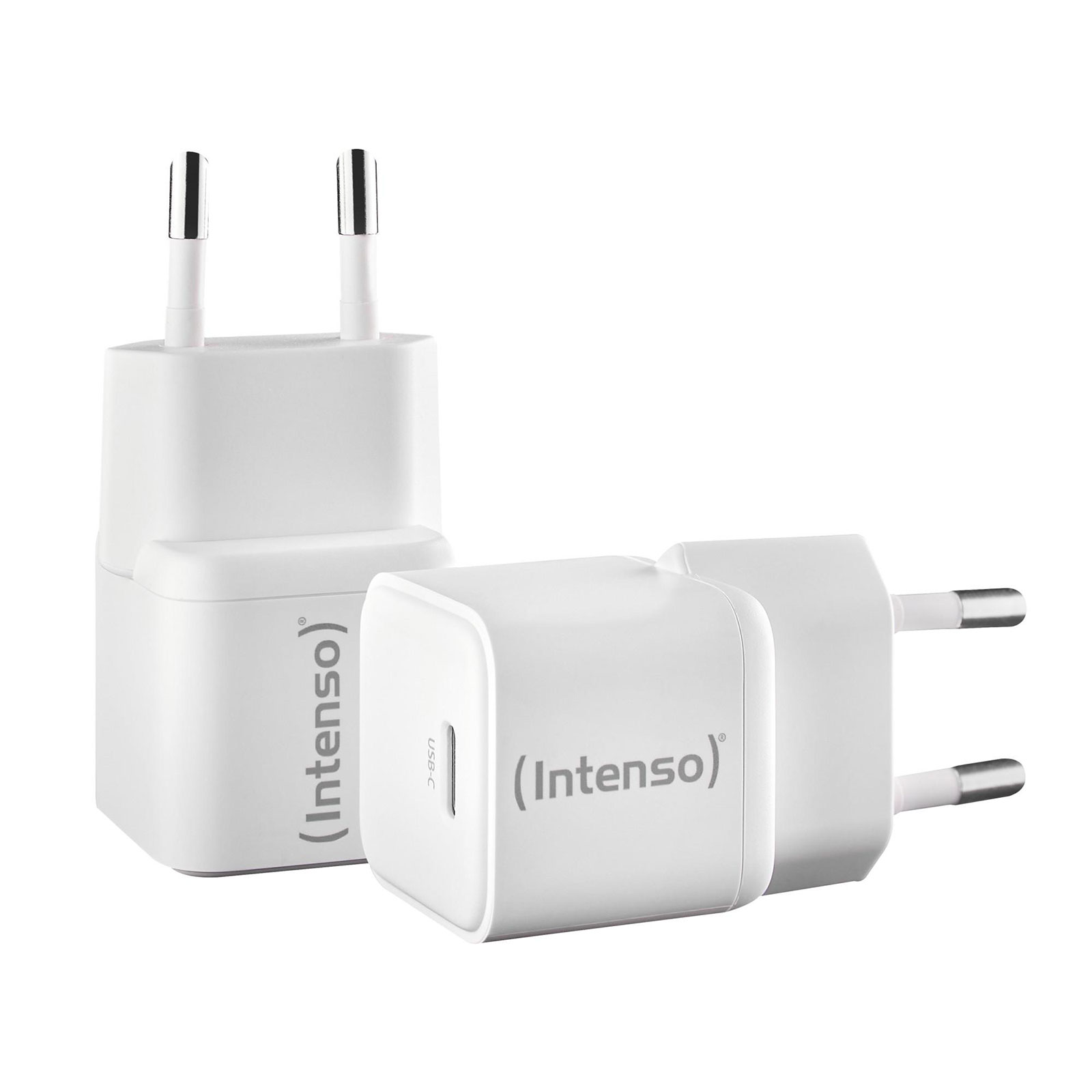 Intenso Power Adapter W30C GaN 30 W, USB-C, Doppelpack, Weiß (7803032)