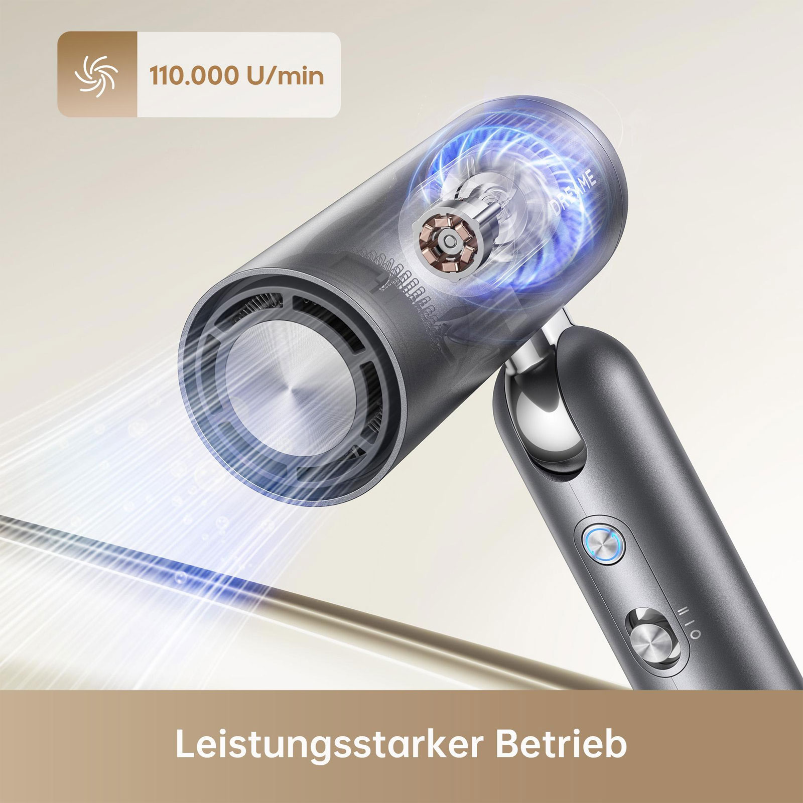 dreame Pocket Neo Grau Haartrockner