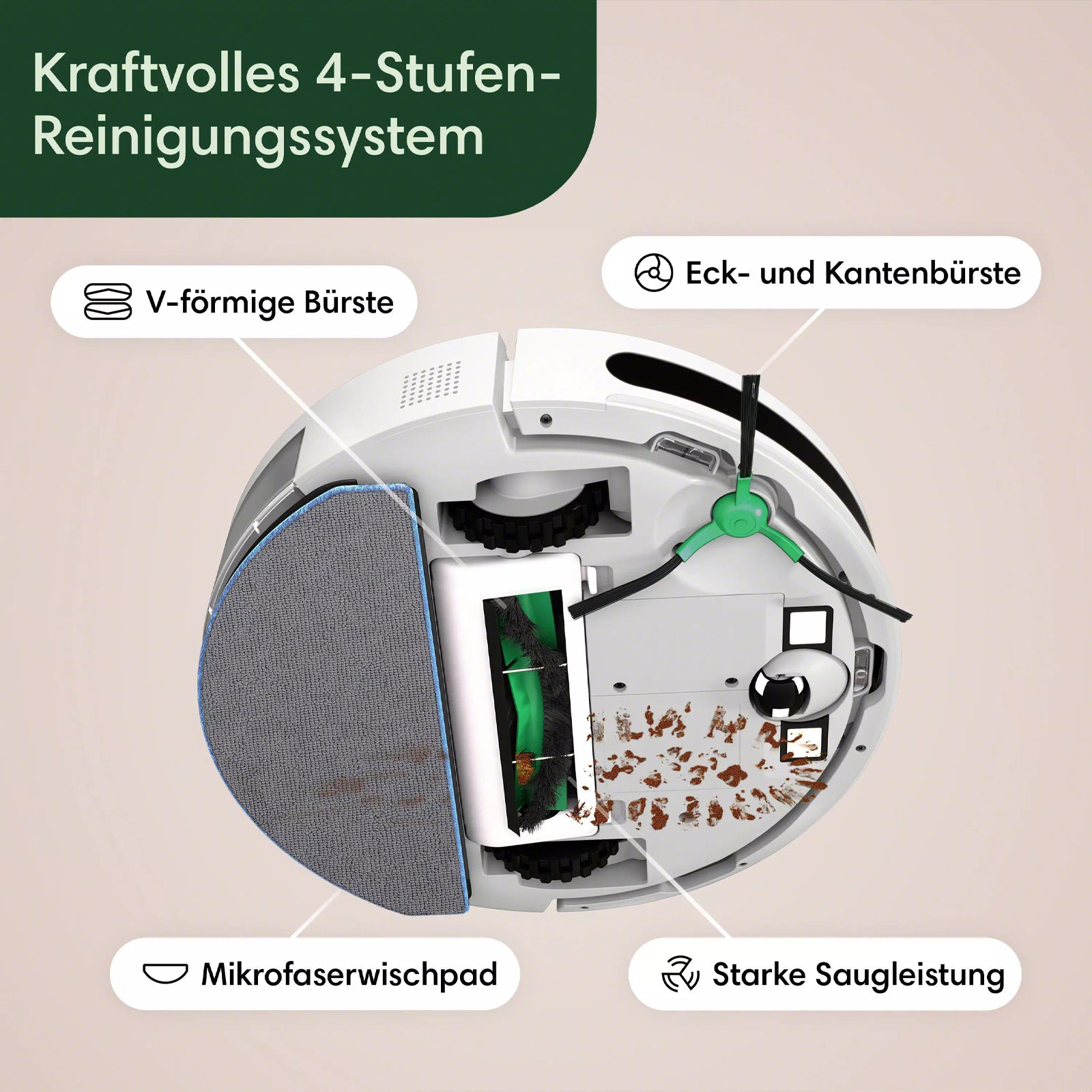 iRobot Roomba Combo Essential Saugroboter mit Wischfunktion