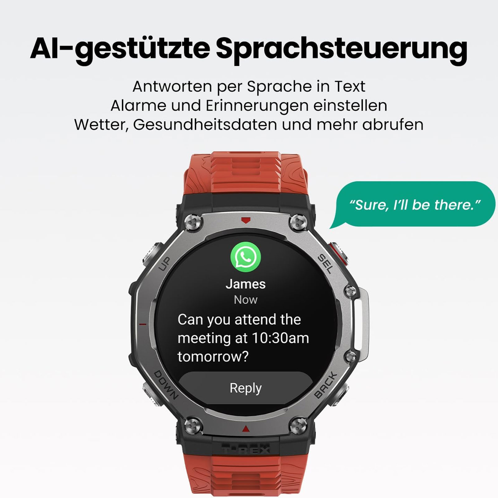 Amazfit T-Rex 3, Onyx Black Smartwatch (Herzfrequenzmessung, Schrittzähler) Amazfit T-Rex 3, Onyx Black Smartwatch (Herzfrequenzmessung, Schrittzähler)