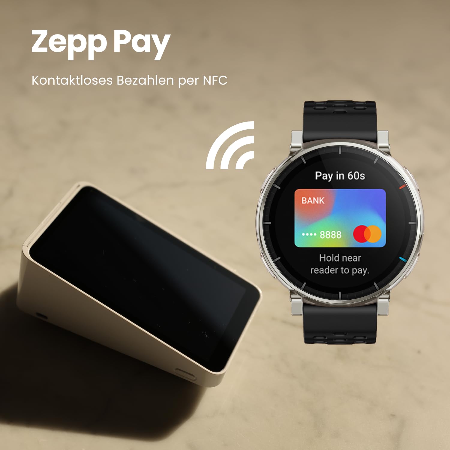 Amazfit Active 3 Premium 45mm GPS Lauf-Smartwatch