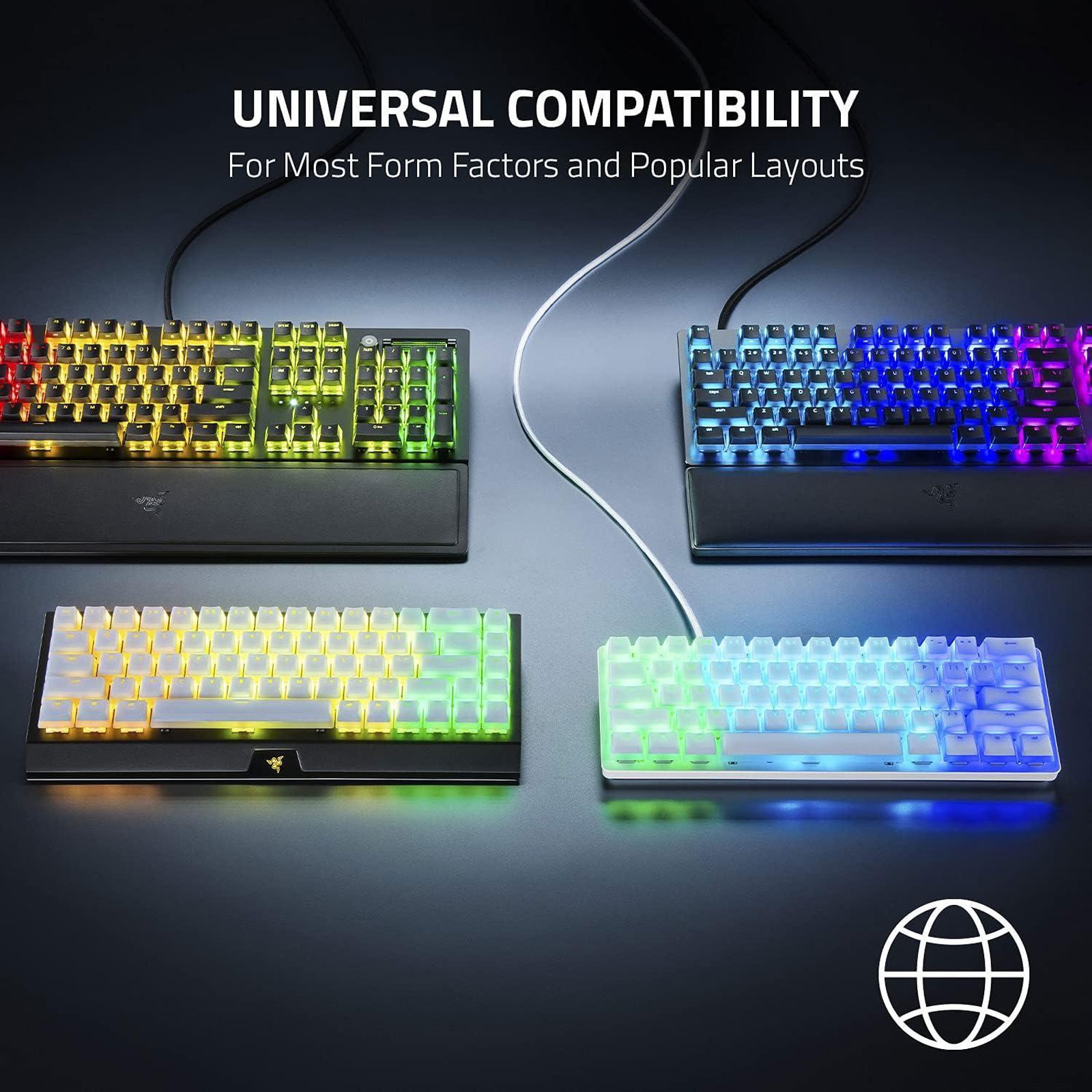 RAZ Phantom Keycap Upg Set Bla