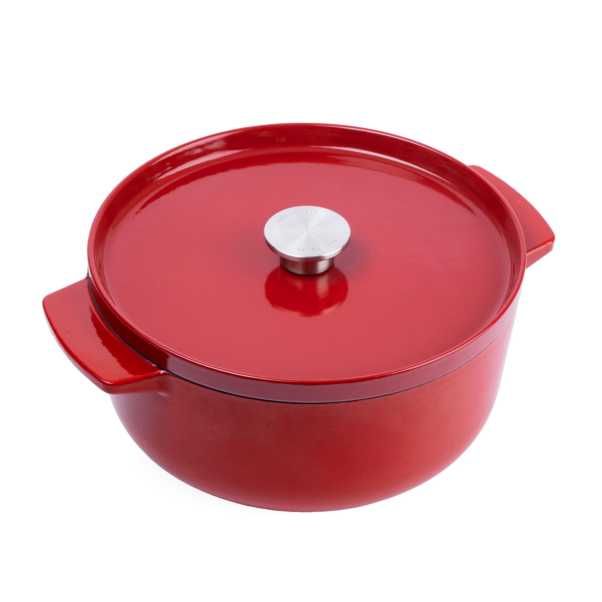 KitchenAid CC006060-001 Bräter mit Deckel Rund  5.2L 26cm Rot