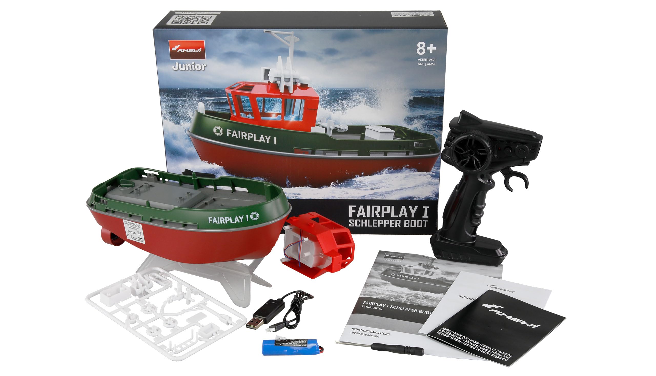 Amewi Fairplay I Schlepper Boot 15km/h 1:72 RTR