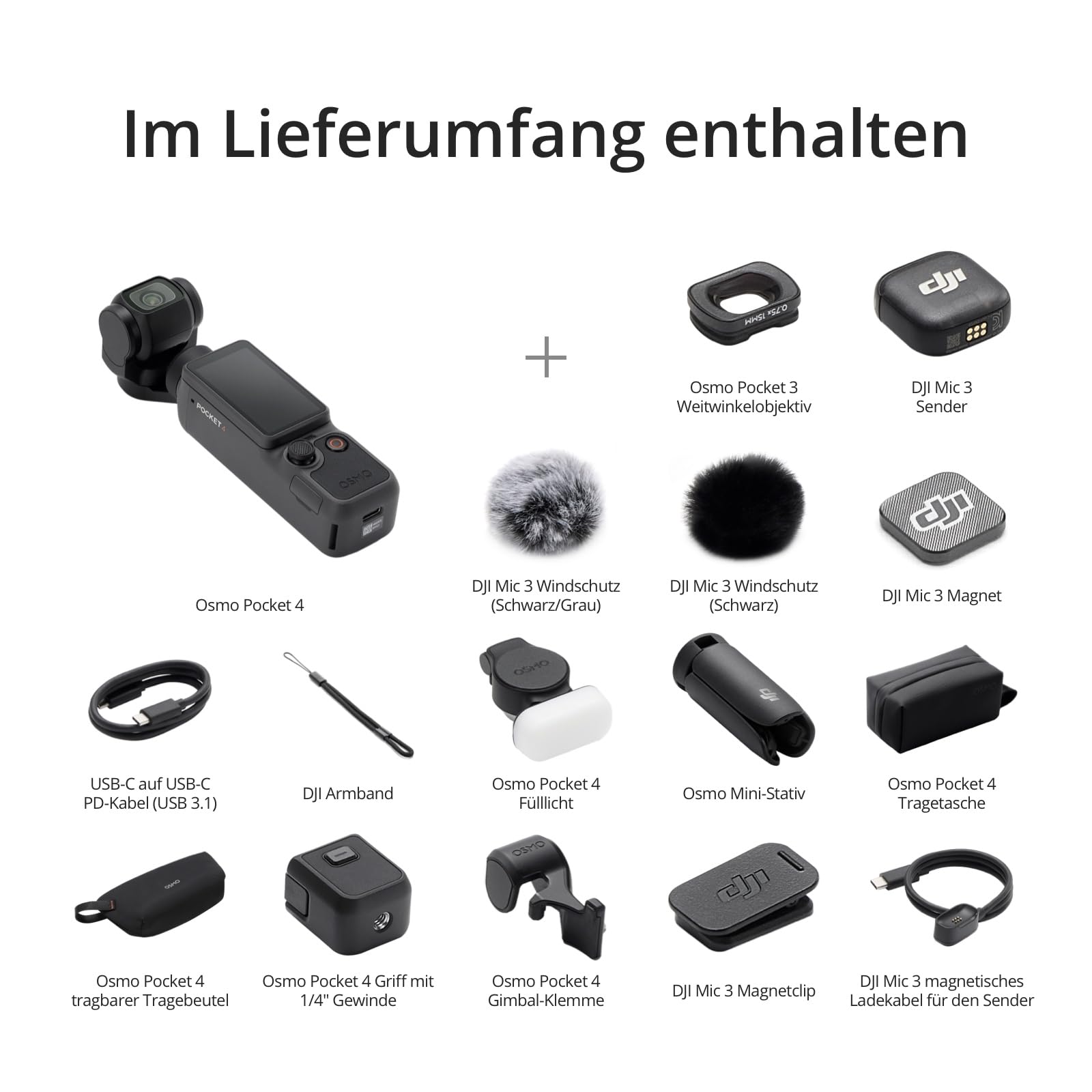 dji Gimbal Osmo Pocket 4 Creator Combo