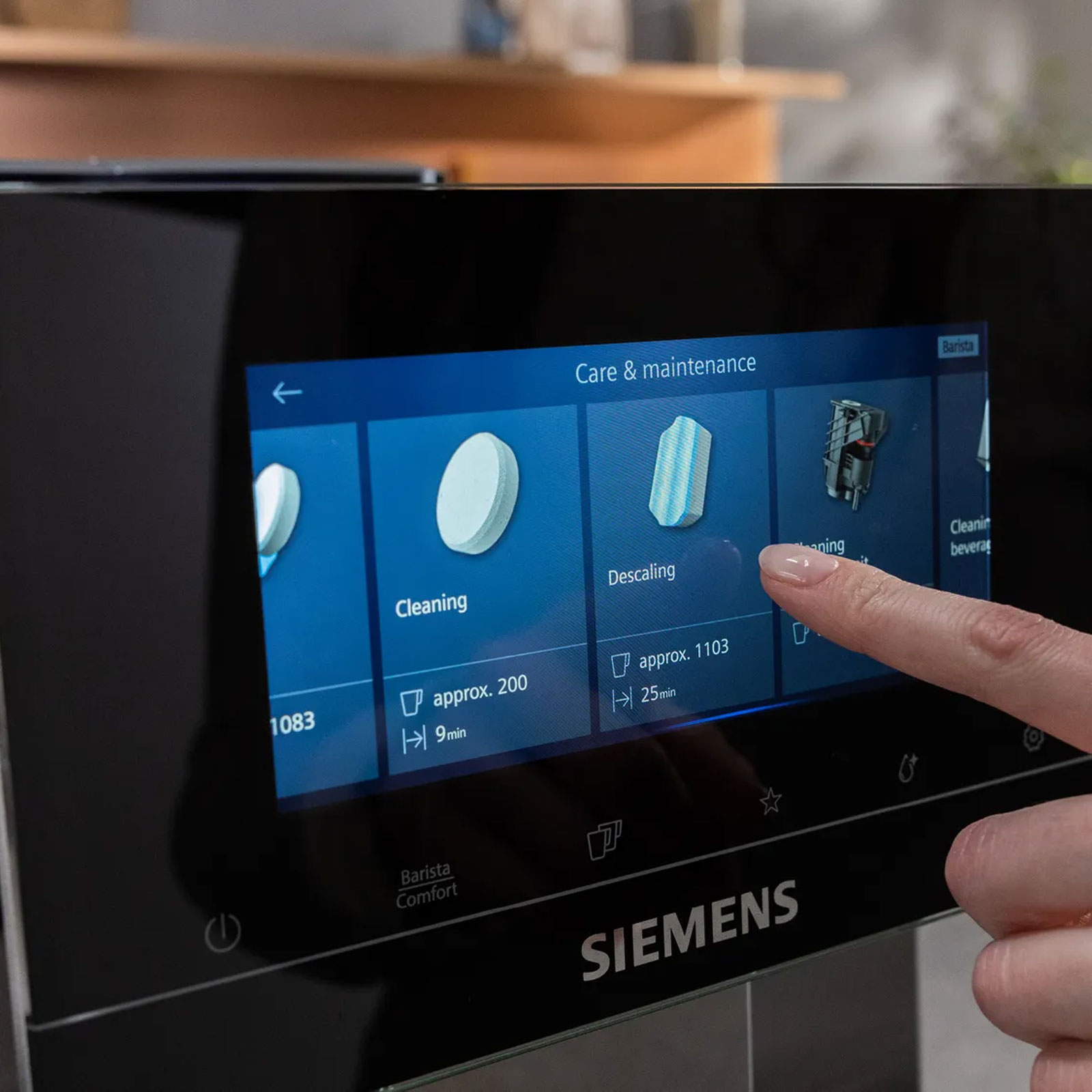 Siemens TQ517D03 Kaffeevollautomat (integral) EQ.500 Edelstahl / schwarz Siemens TQ517D03 Kaffeevollautomat (integral) EQ.500 Edelstahl / schwarz