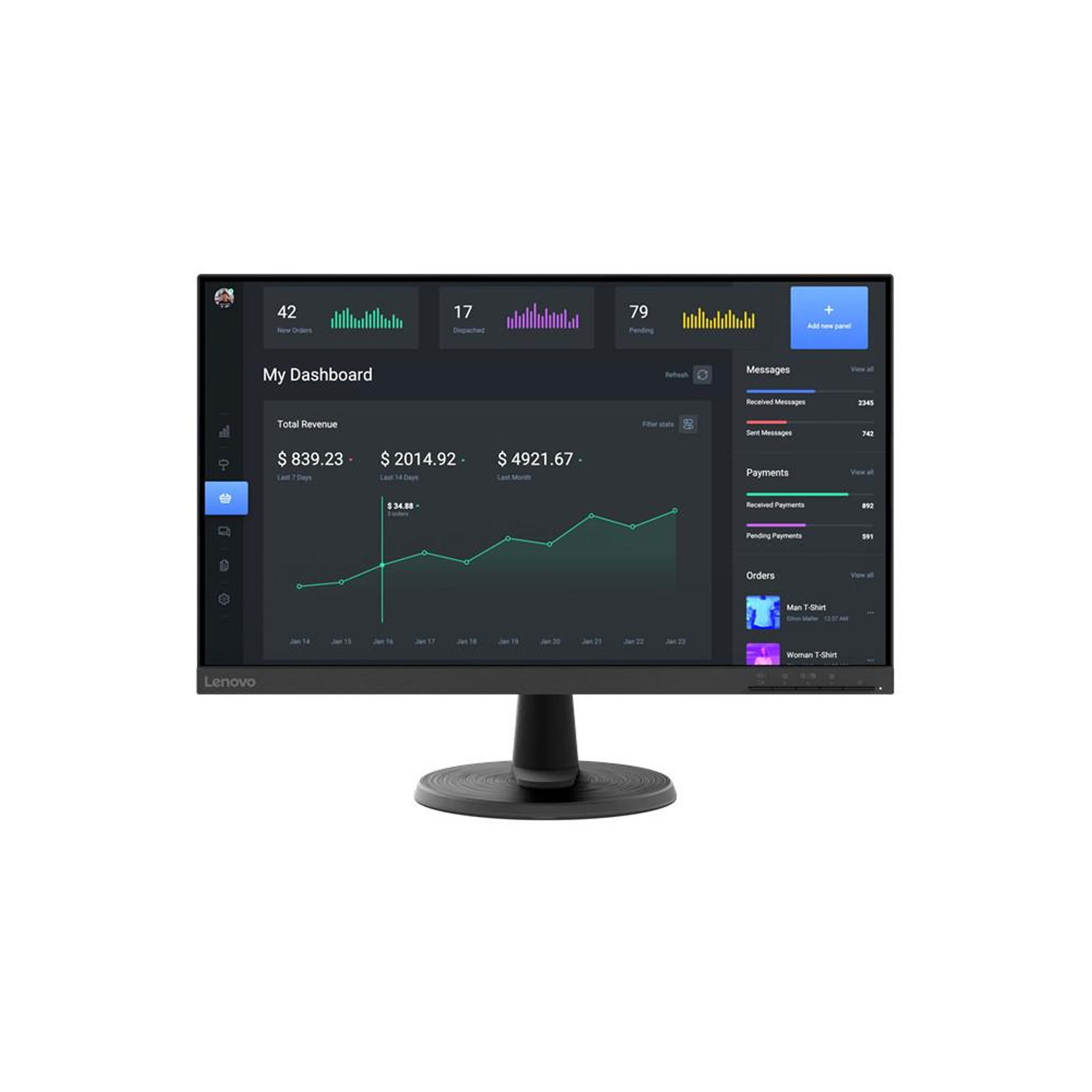 Lenovo D24-40 Monitor